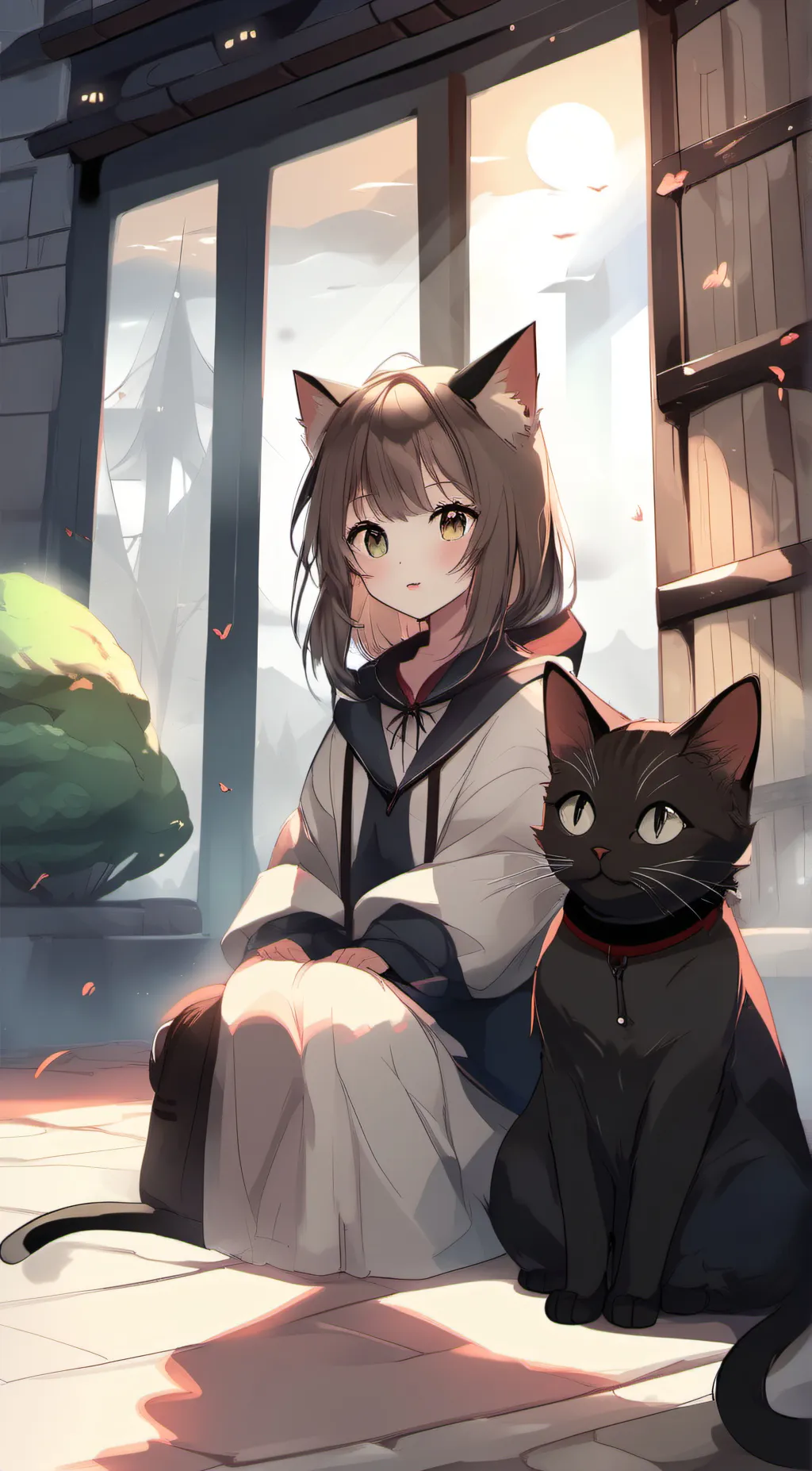 ai character: Luna background