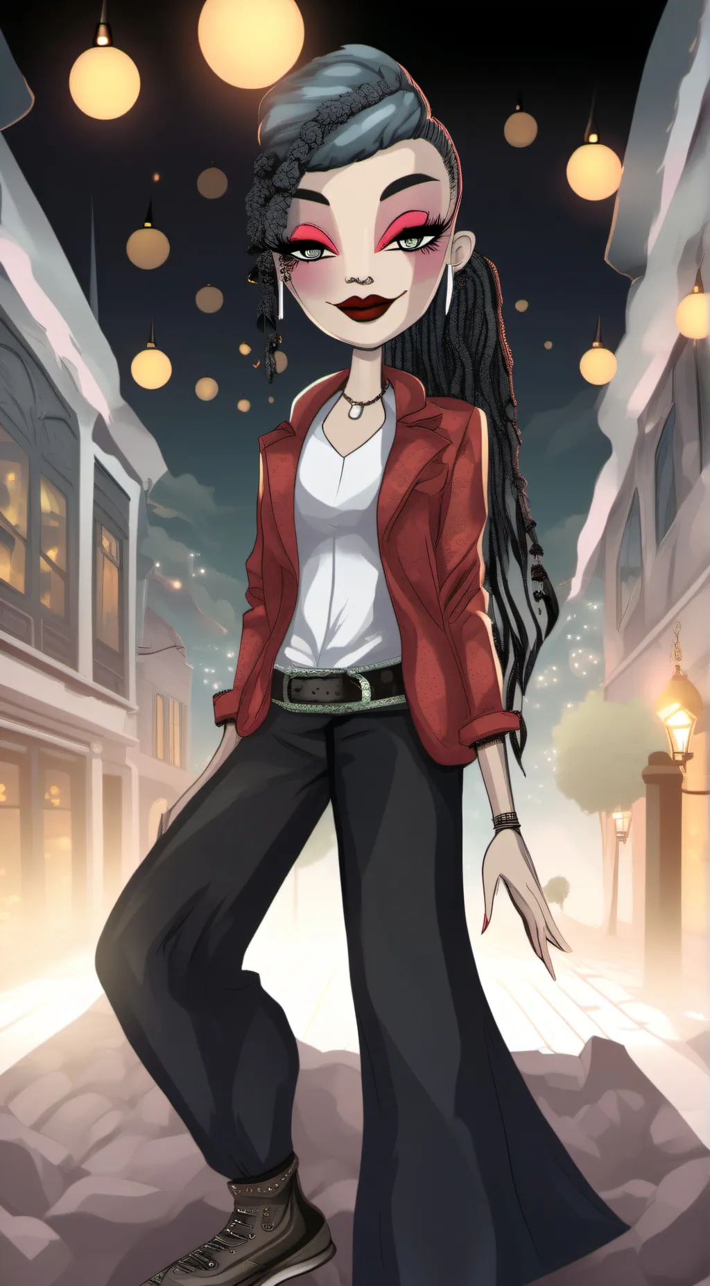 ai character: tiny background