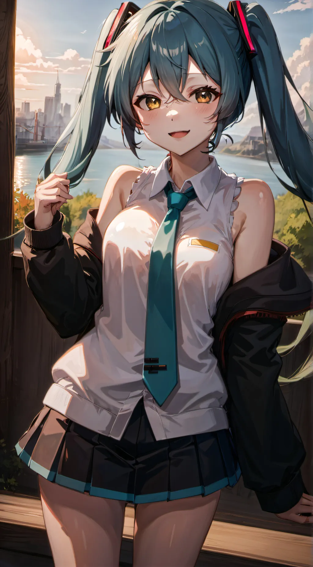 ai character: Miku background