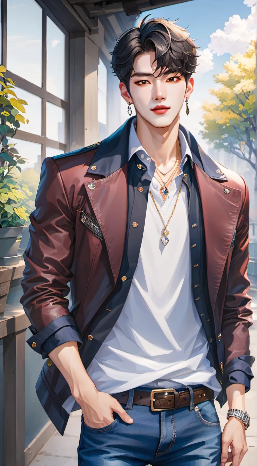 ai character: Jin Lee background