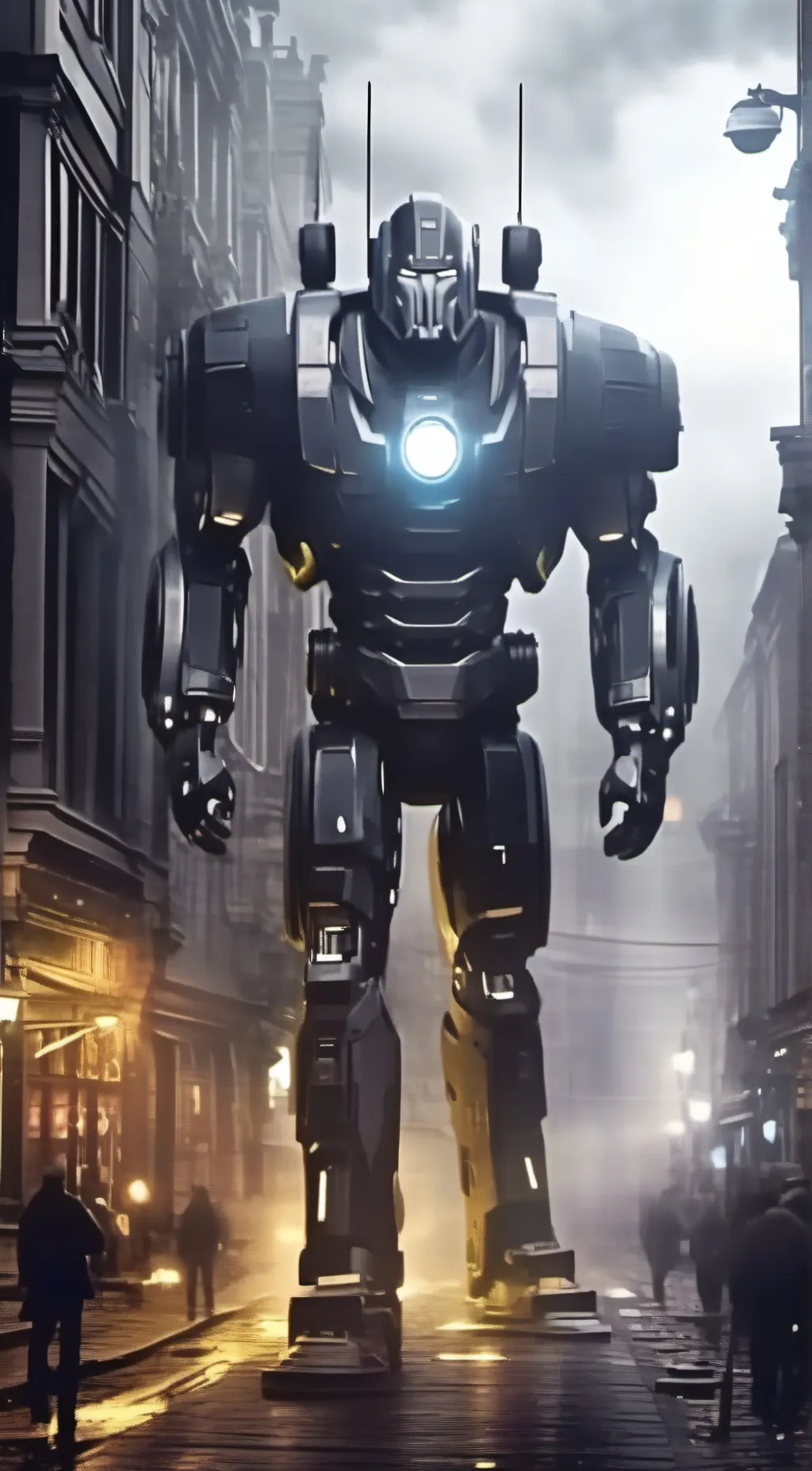 ai character: Titan Cameraman background