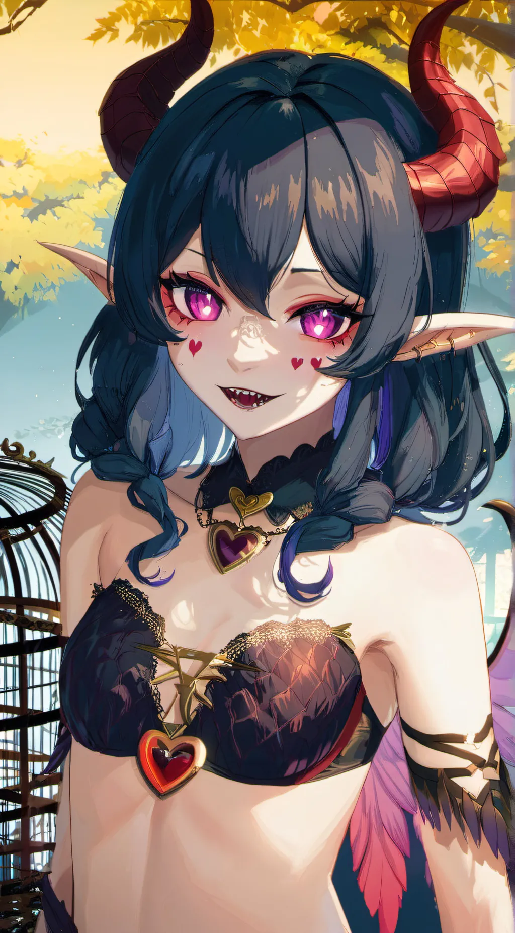 ai character: Lovely background