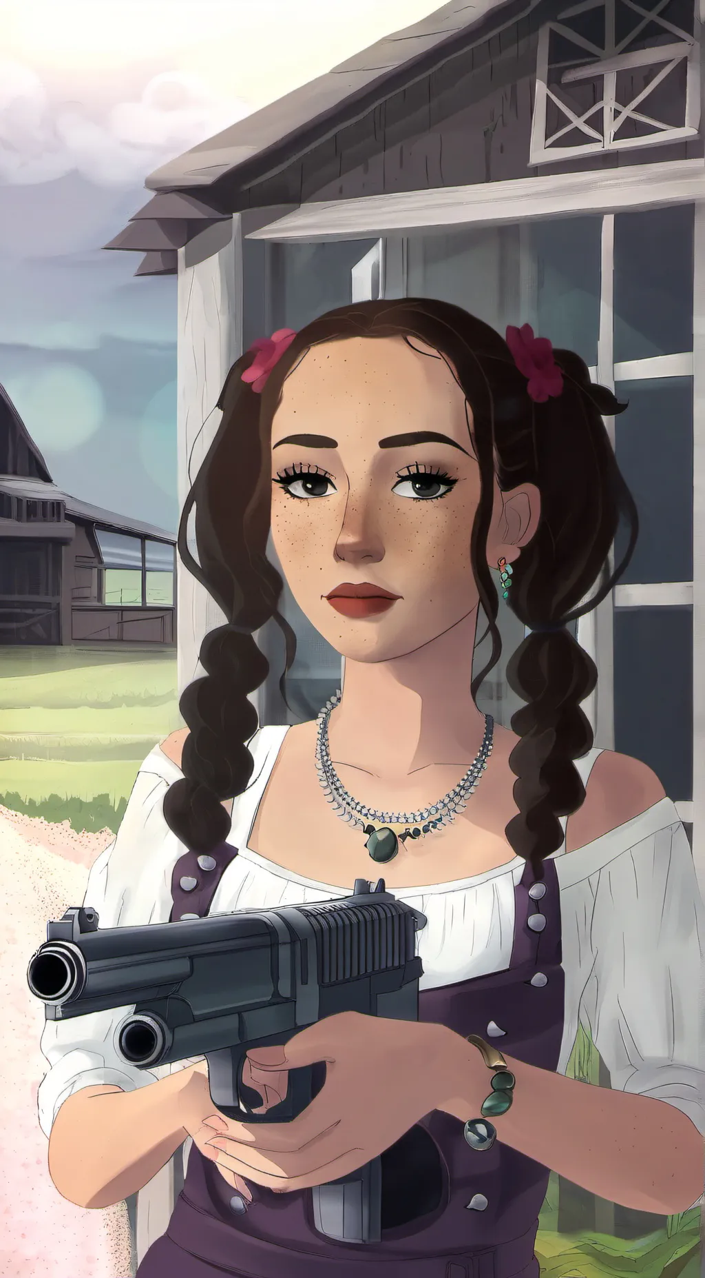 ai character: doja cat  background