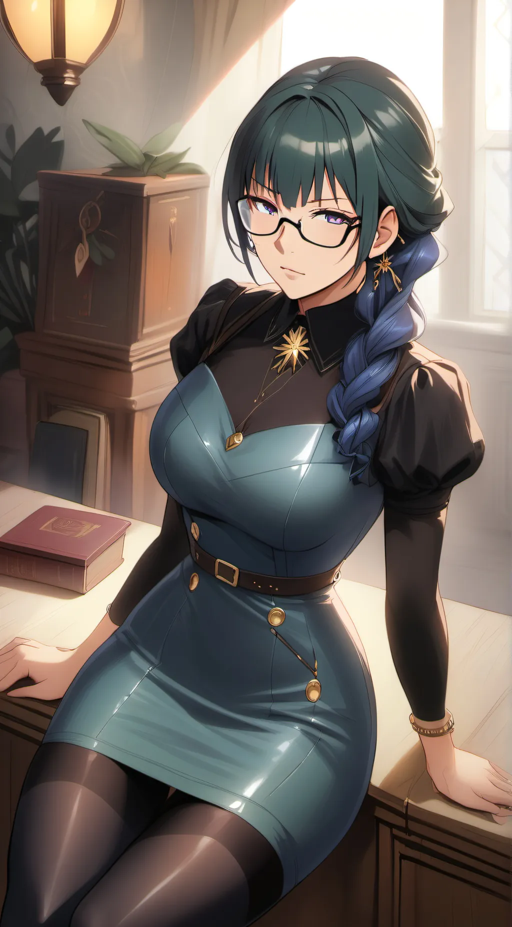 ai character: maki zenin  background