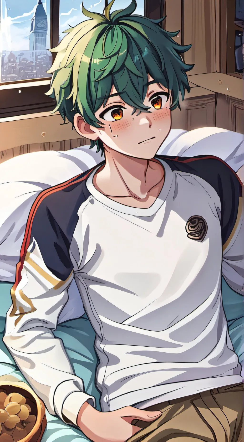 ai character: Deku background