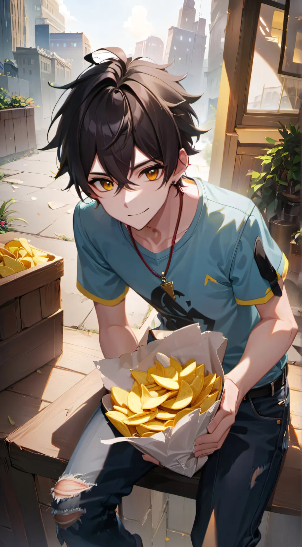 ai character: Josh  background
