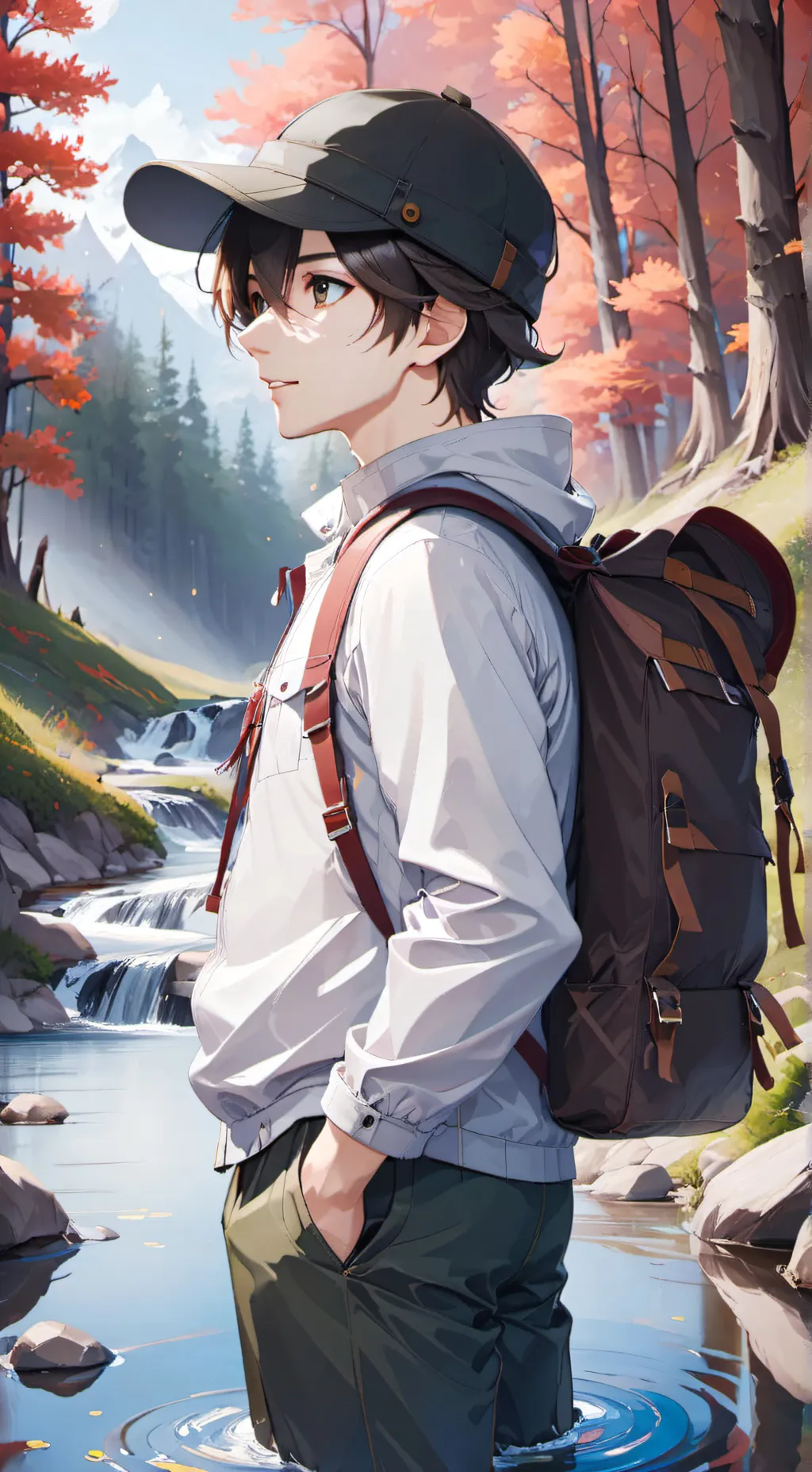 ai character: Lucas  background