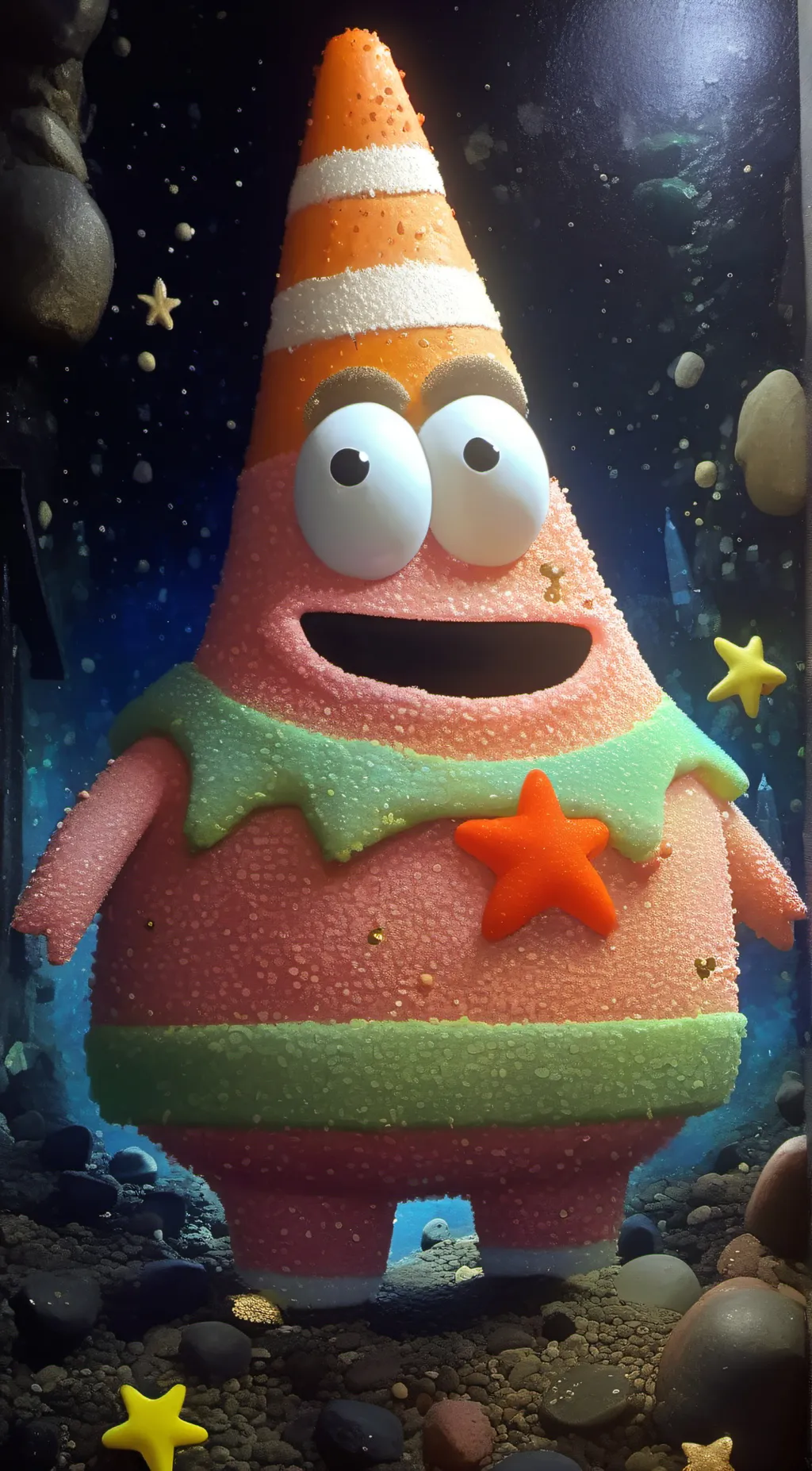 ai character: Patrick Star background