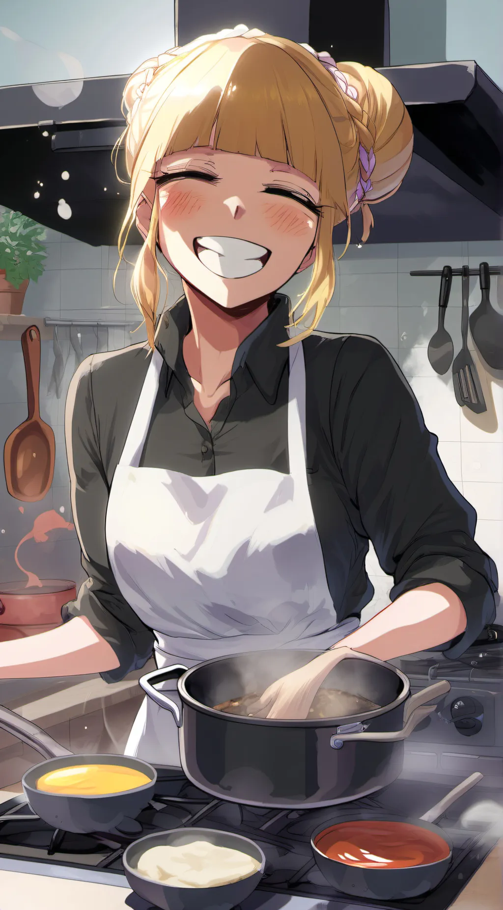 ai character: toga background