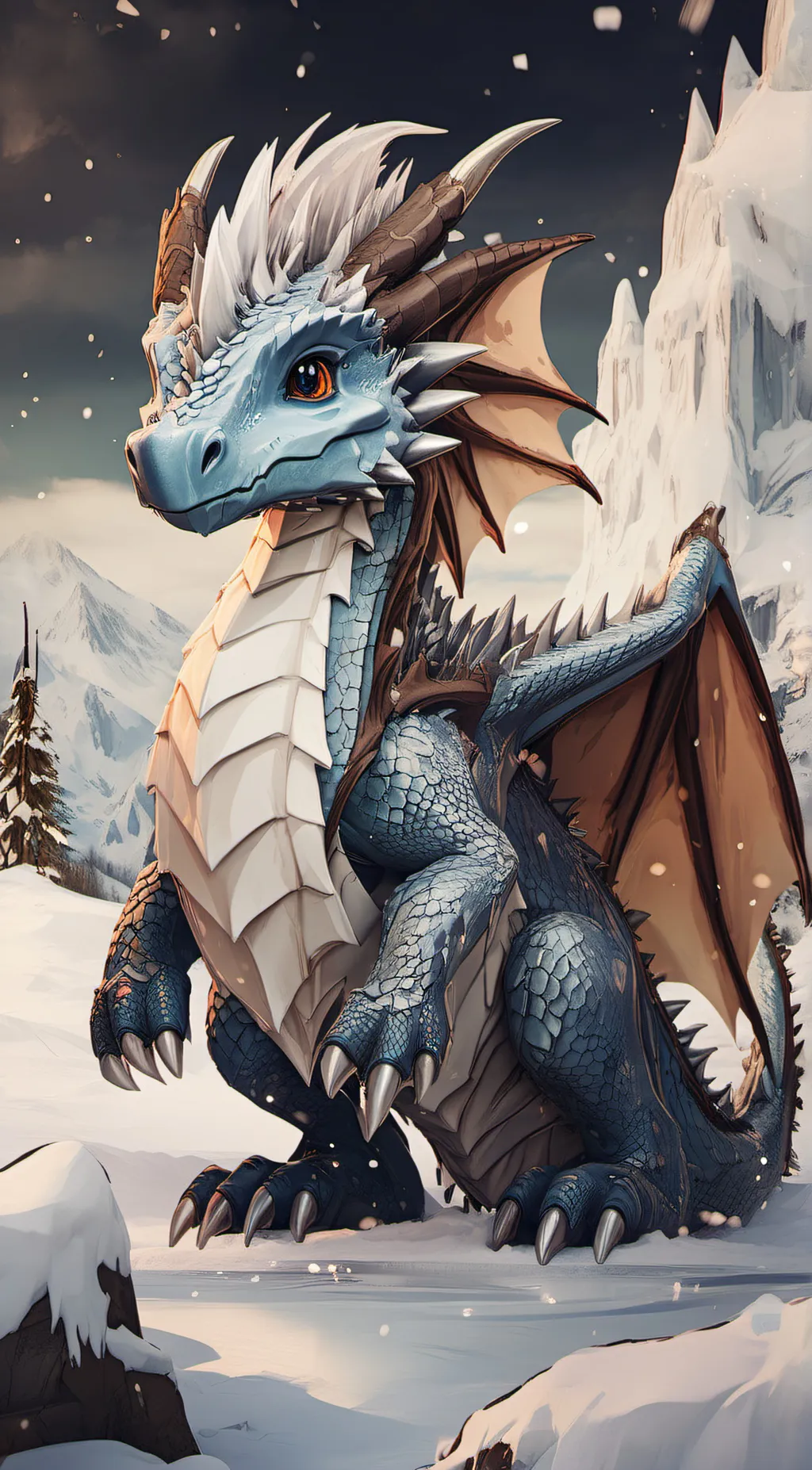 ai character: frozen background