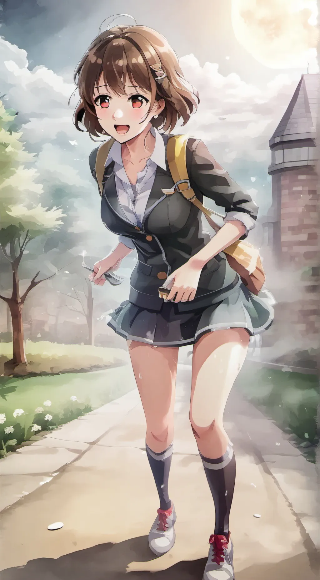 ai character: the poop girl background