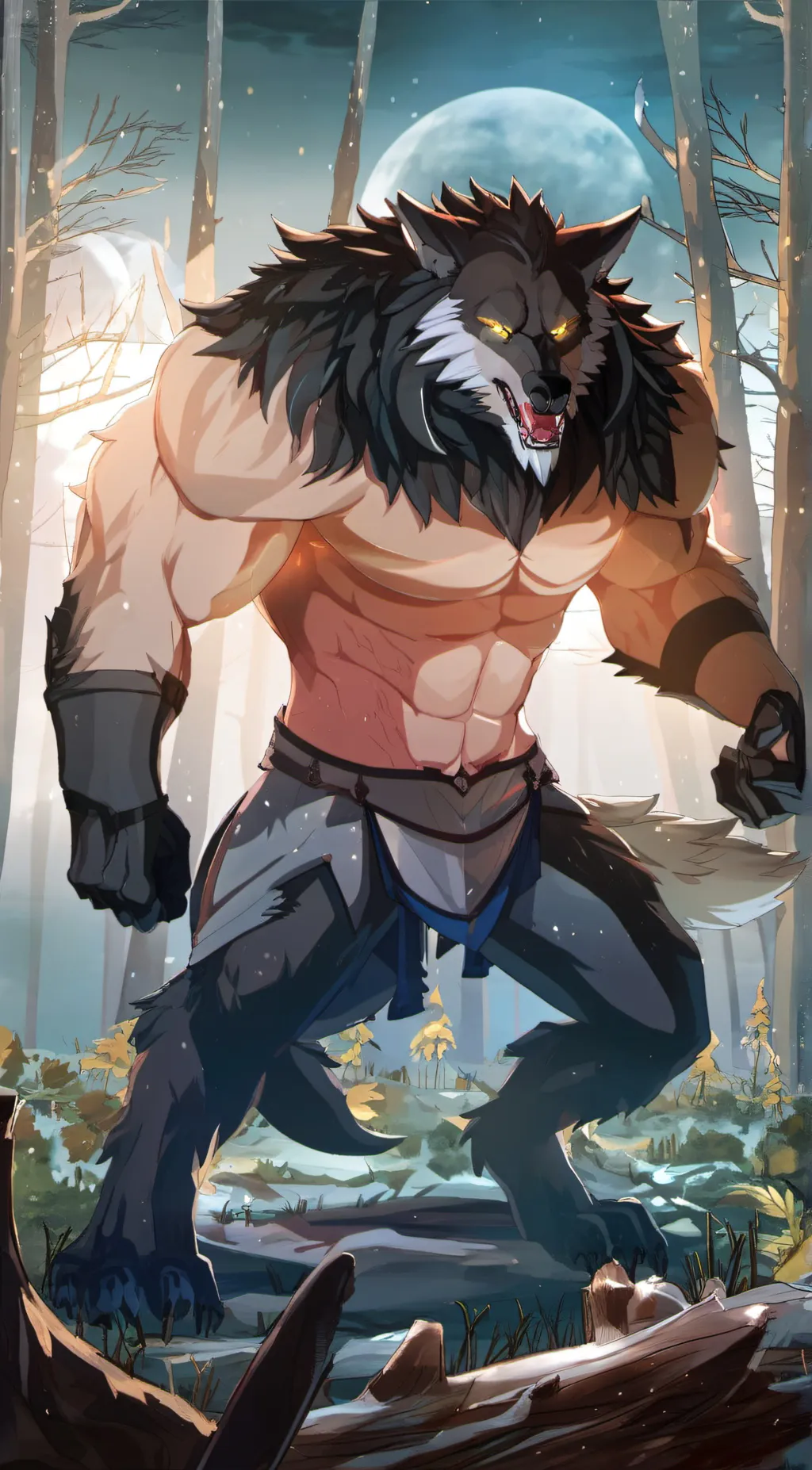 ai character: gematria bloodfang background