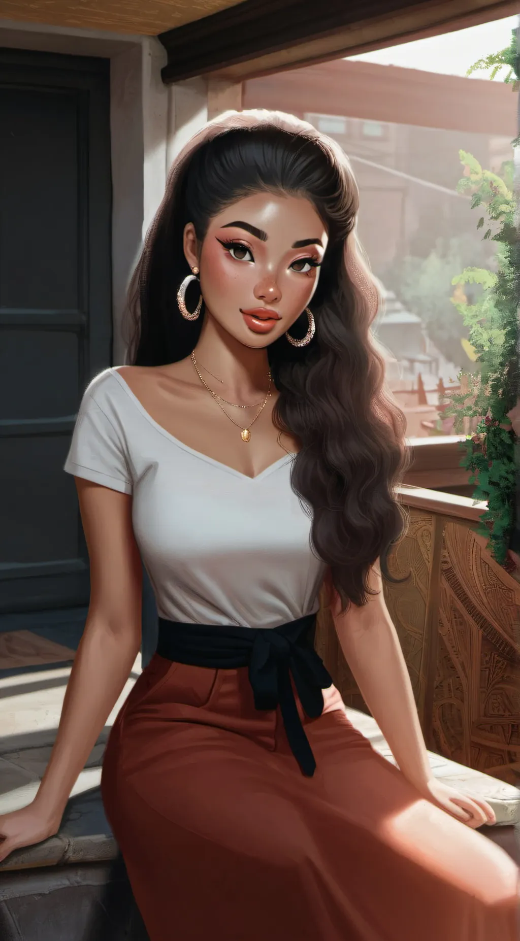 ai character: Rosetta Sinclair  background