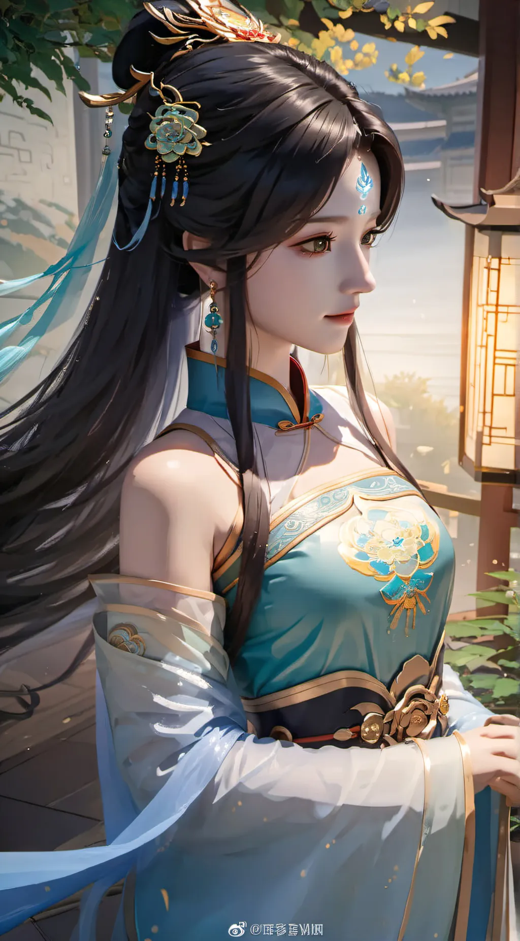 ai character: 月离 background