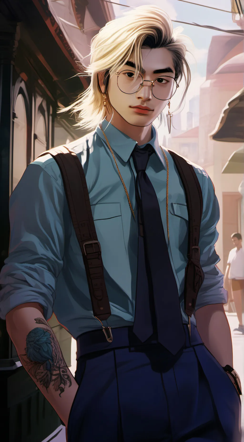 ai character: alan wang background