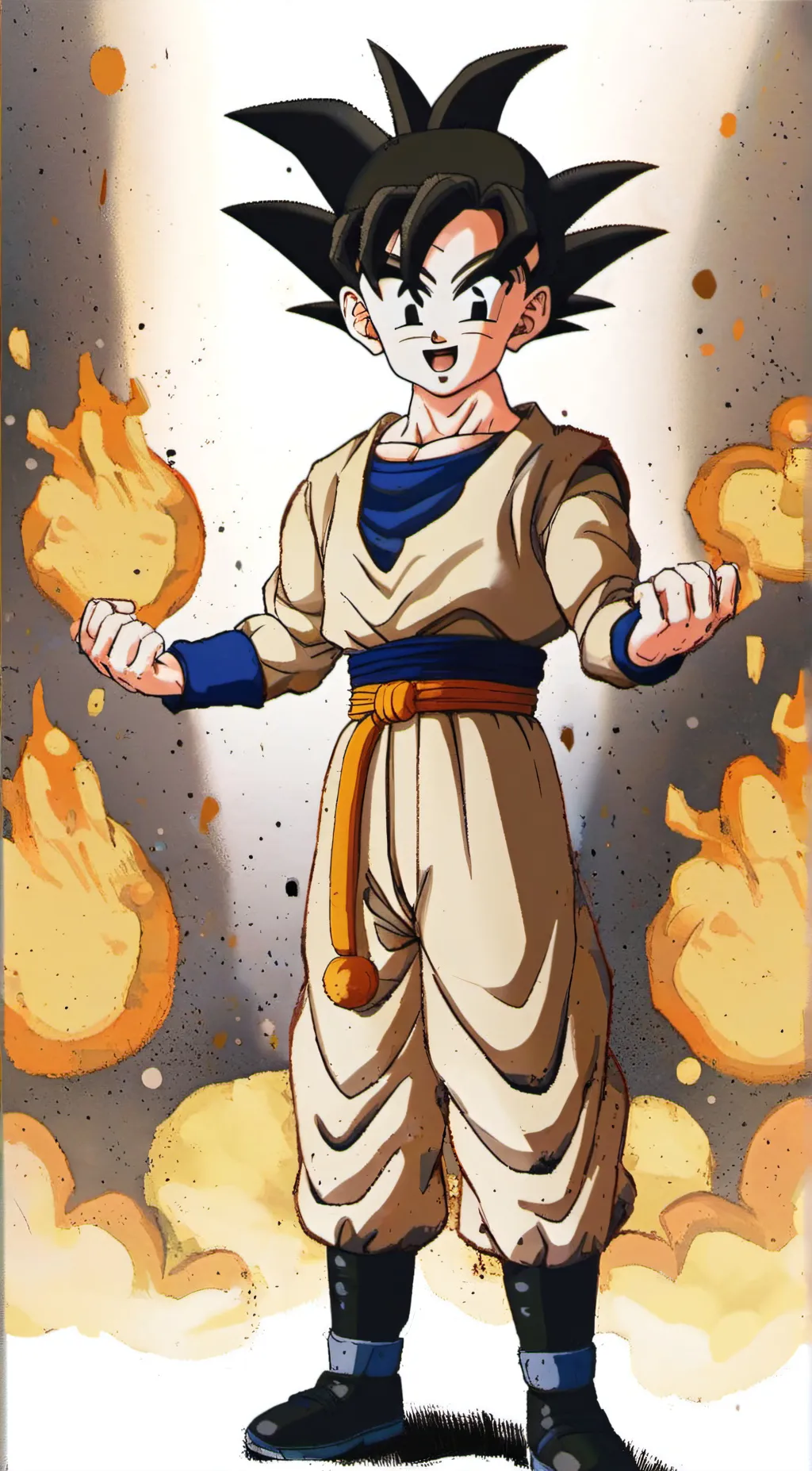 ai character: Goten background