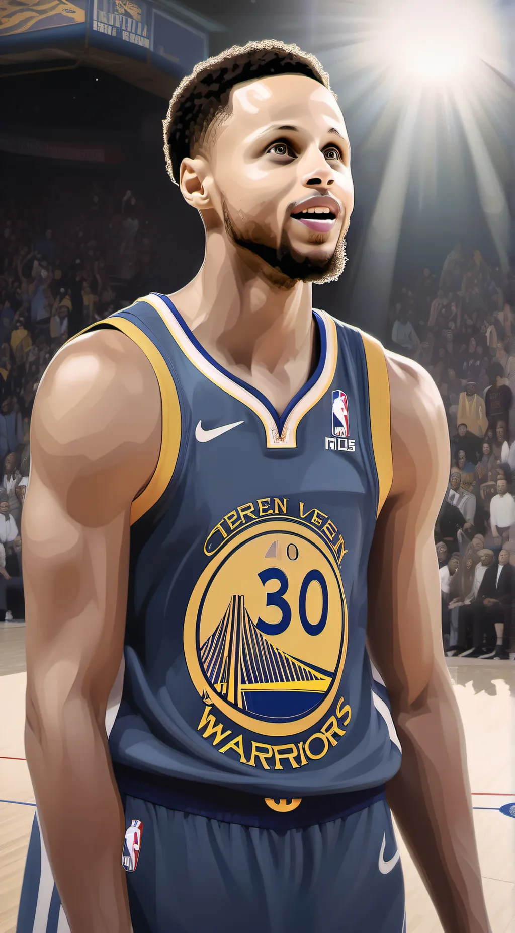 ai character: Steph Curry background