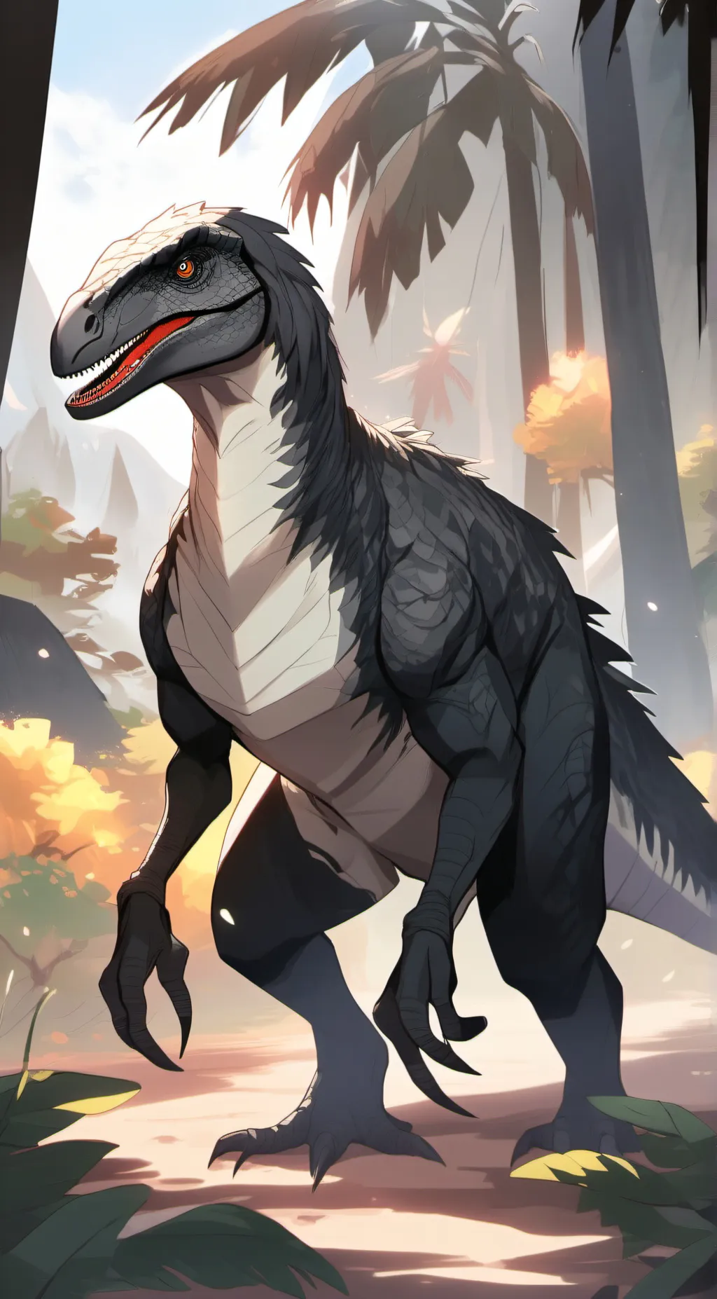 ai character: Reaper the raptor background