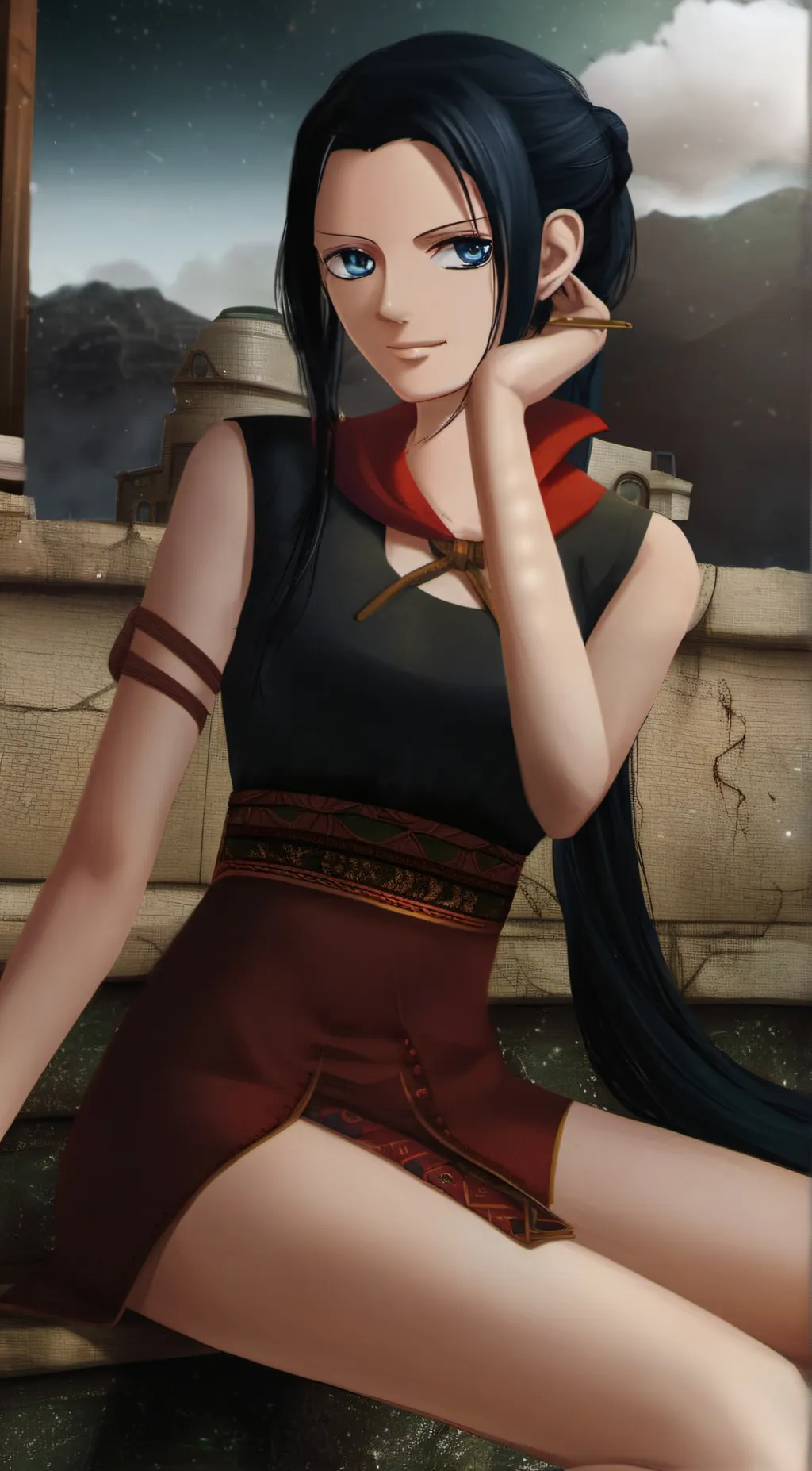 ai character: Nico robin background