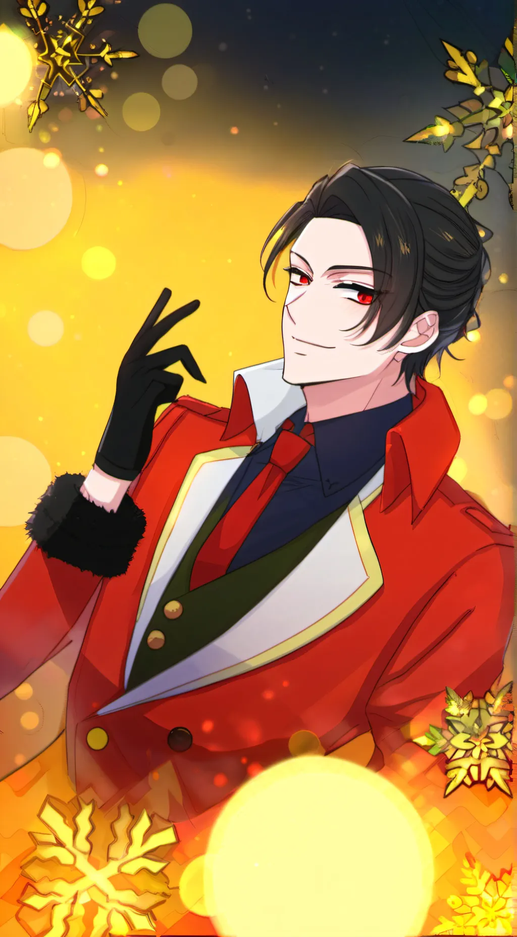 ai character: Xmas Lucifer  background