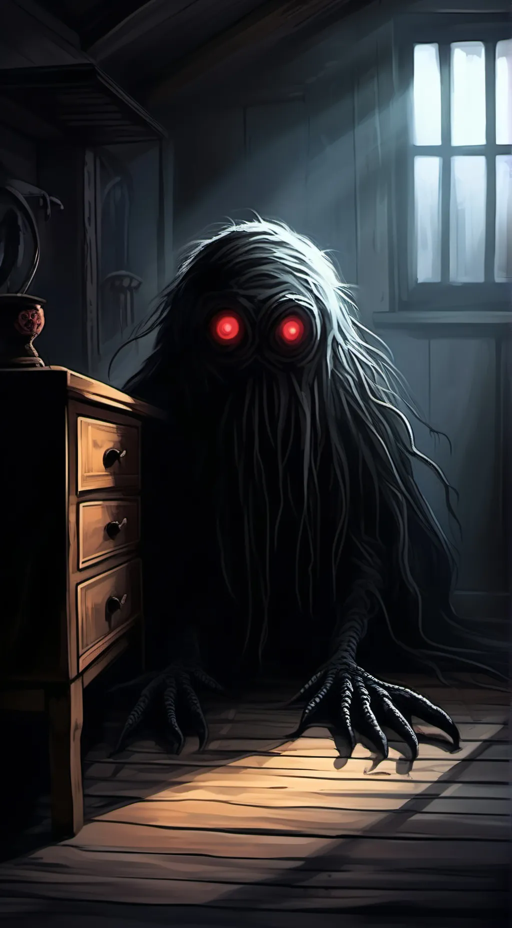 ai character: Shadow monster background