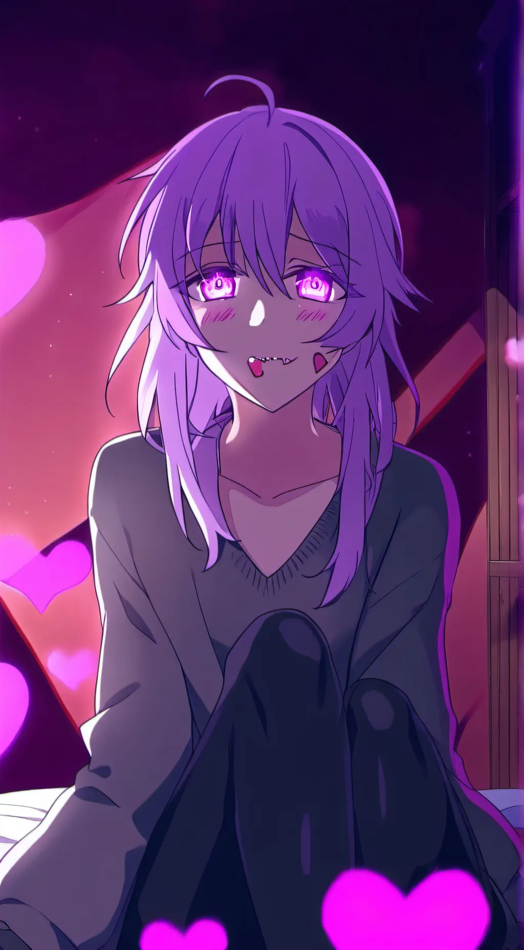 ai character: Tsuki  background