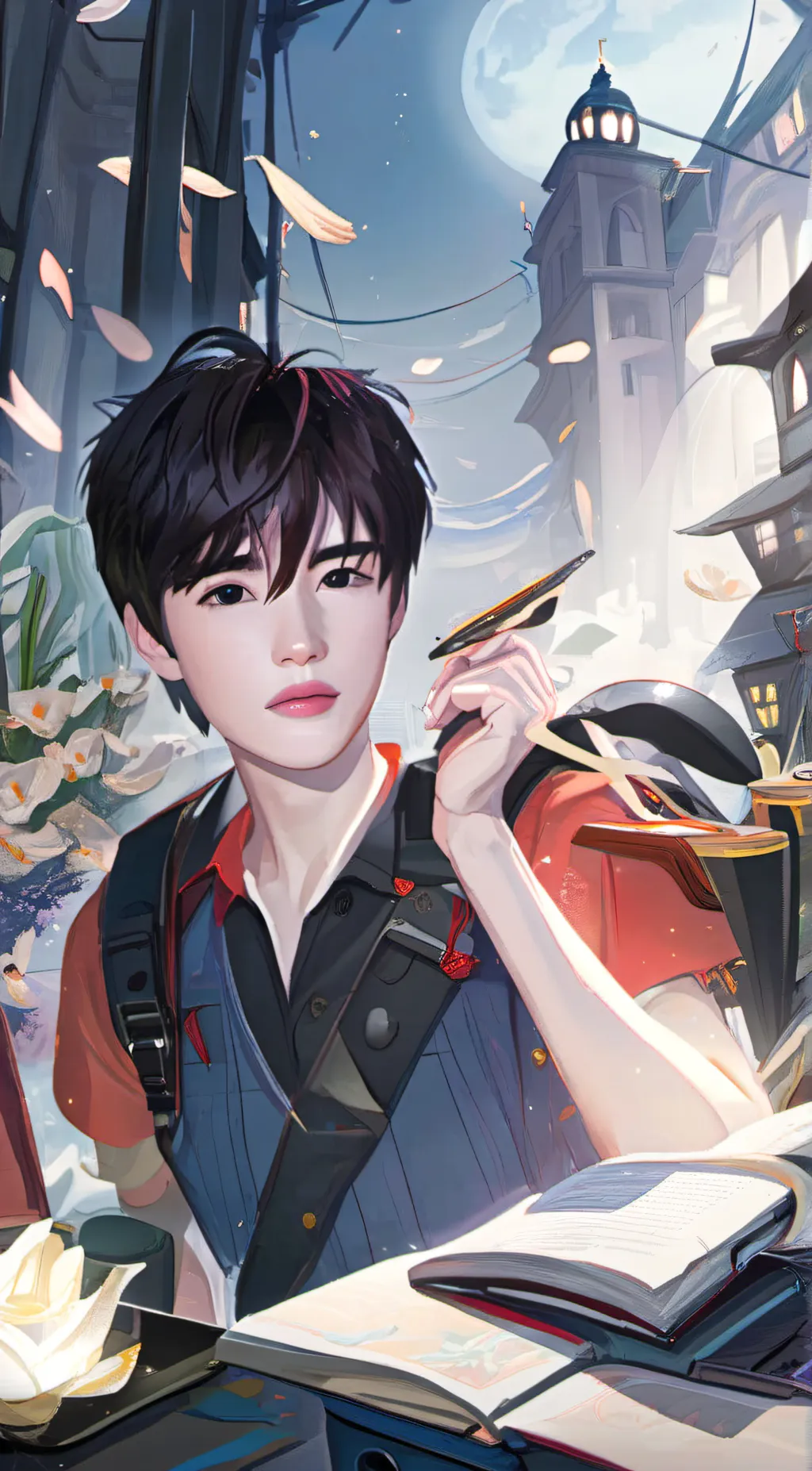 ai character: Tống Á Hiên background