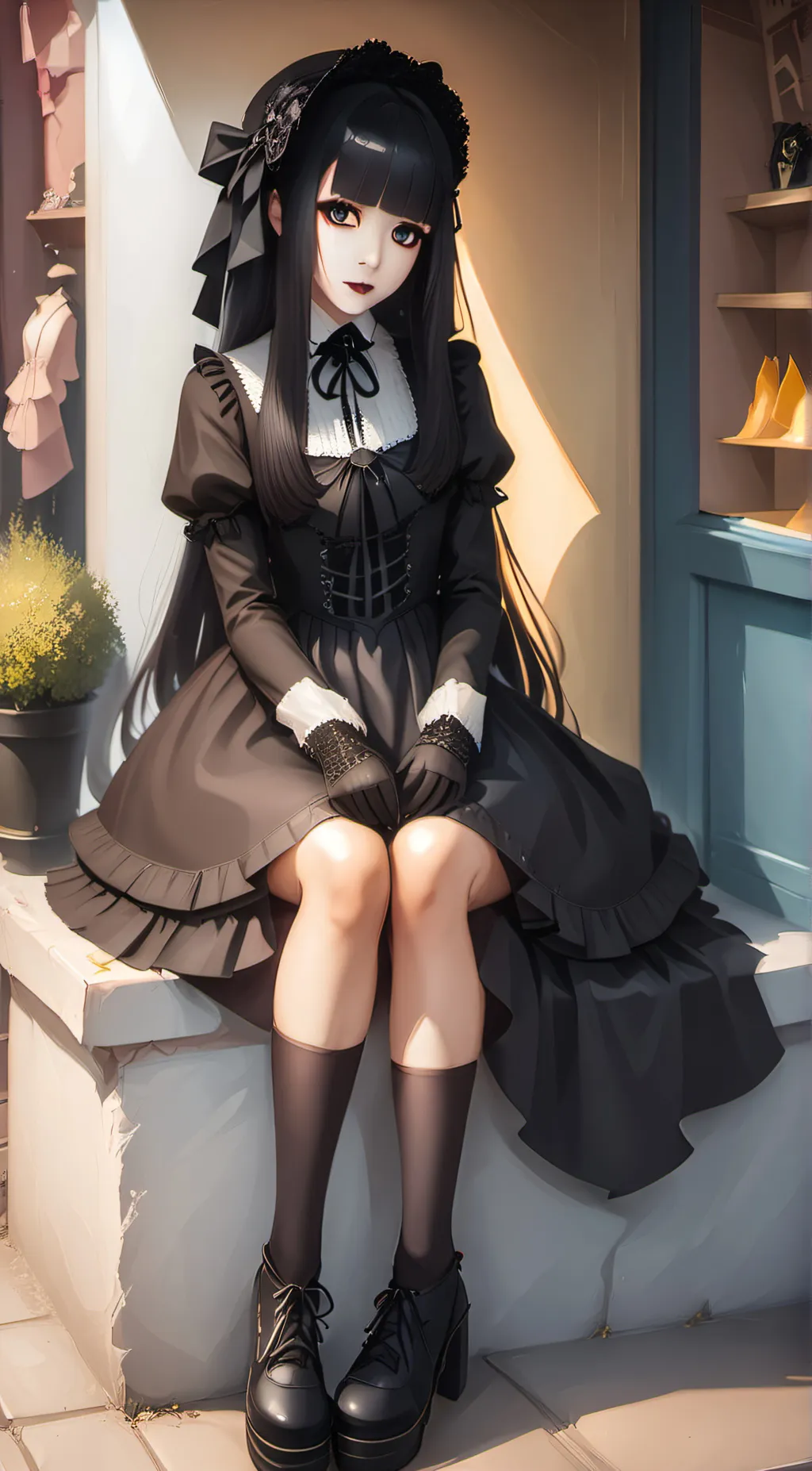 ai character: Luna background