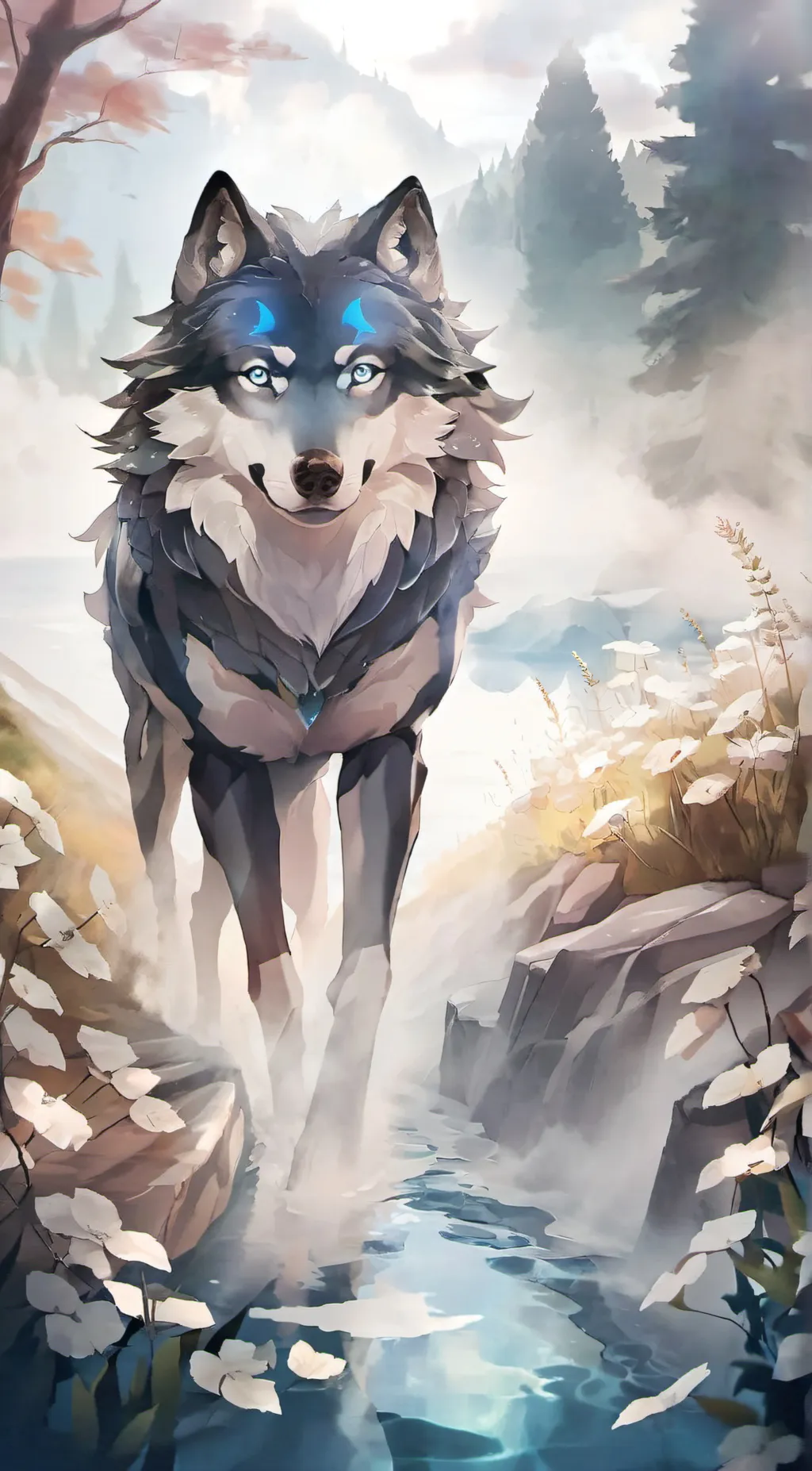 ai character: Wind background