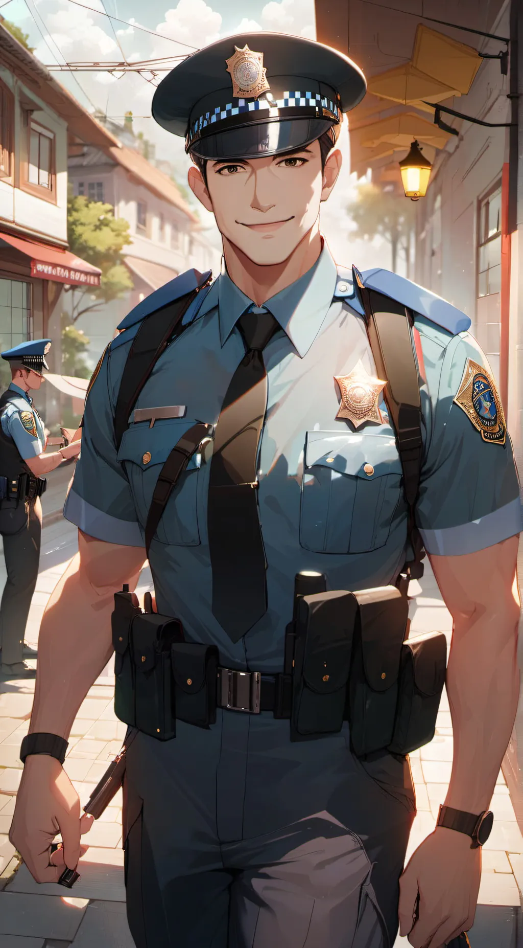 ai character: Police  background