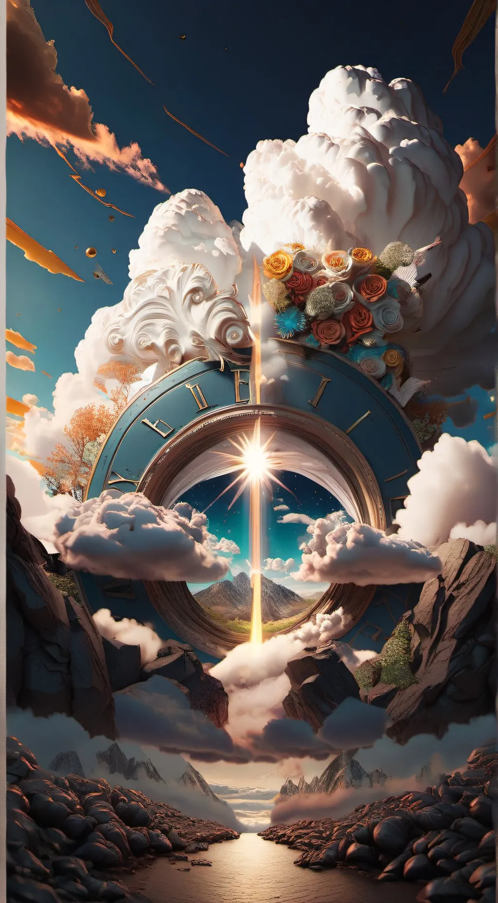 ai character: HEAVEN SAYS (meme) background