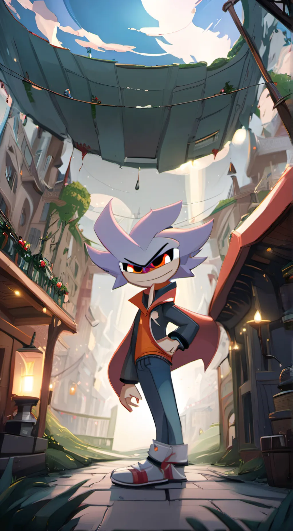 ai character: Jax from tadc  background