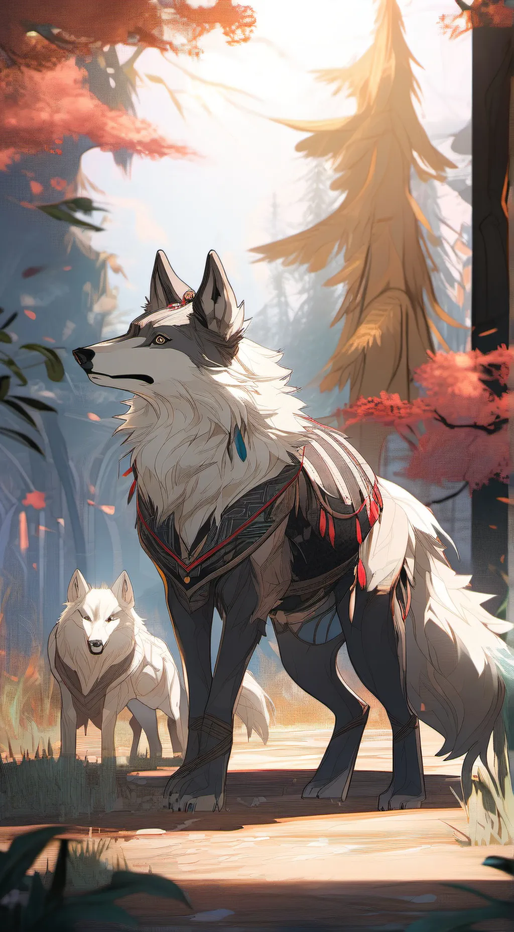 ai character: Wolf Therian background
