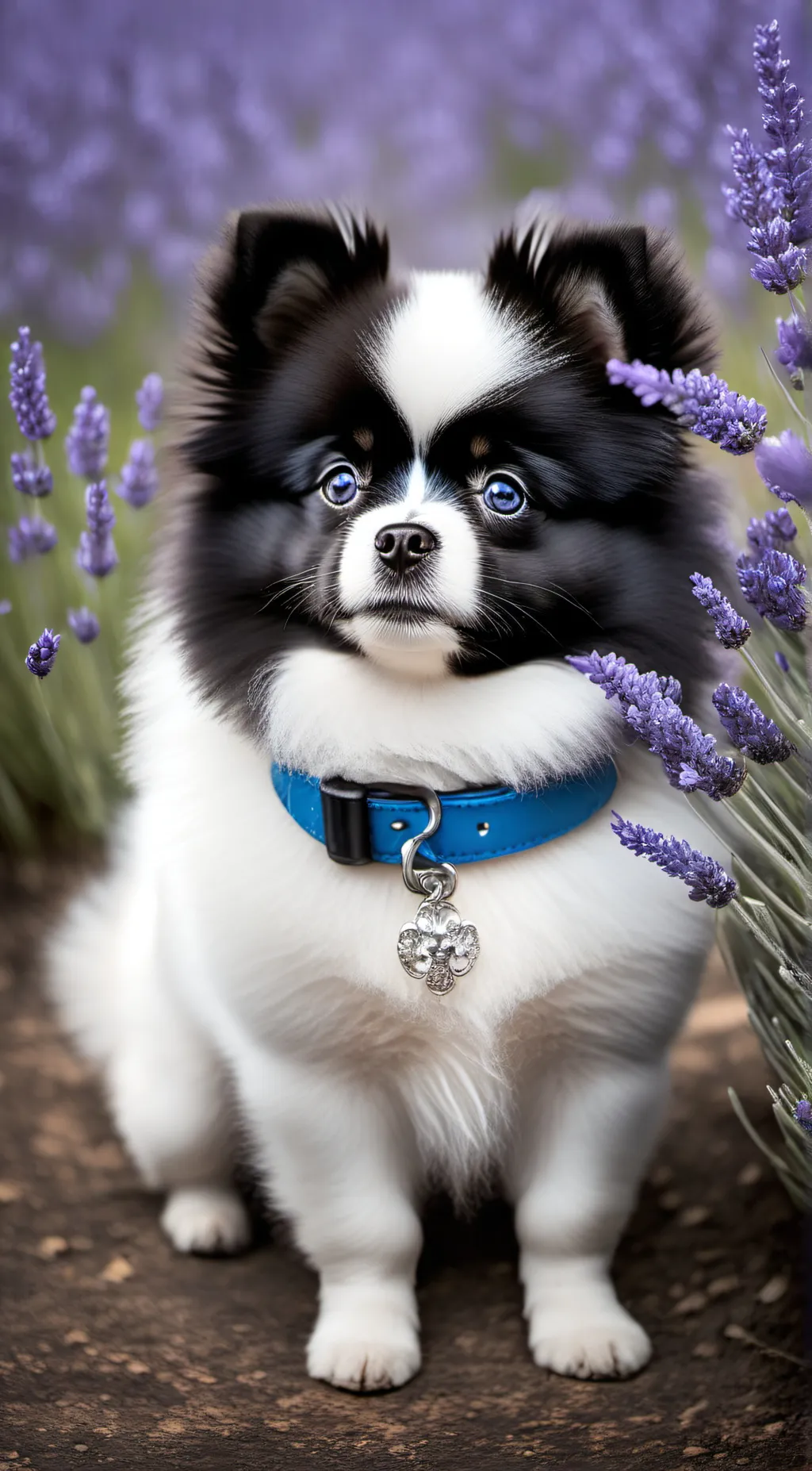 ai character: Luna Pomeranian background