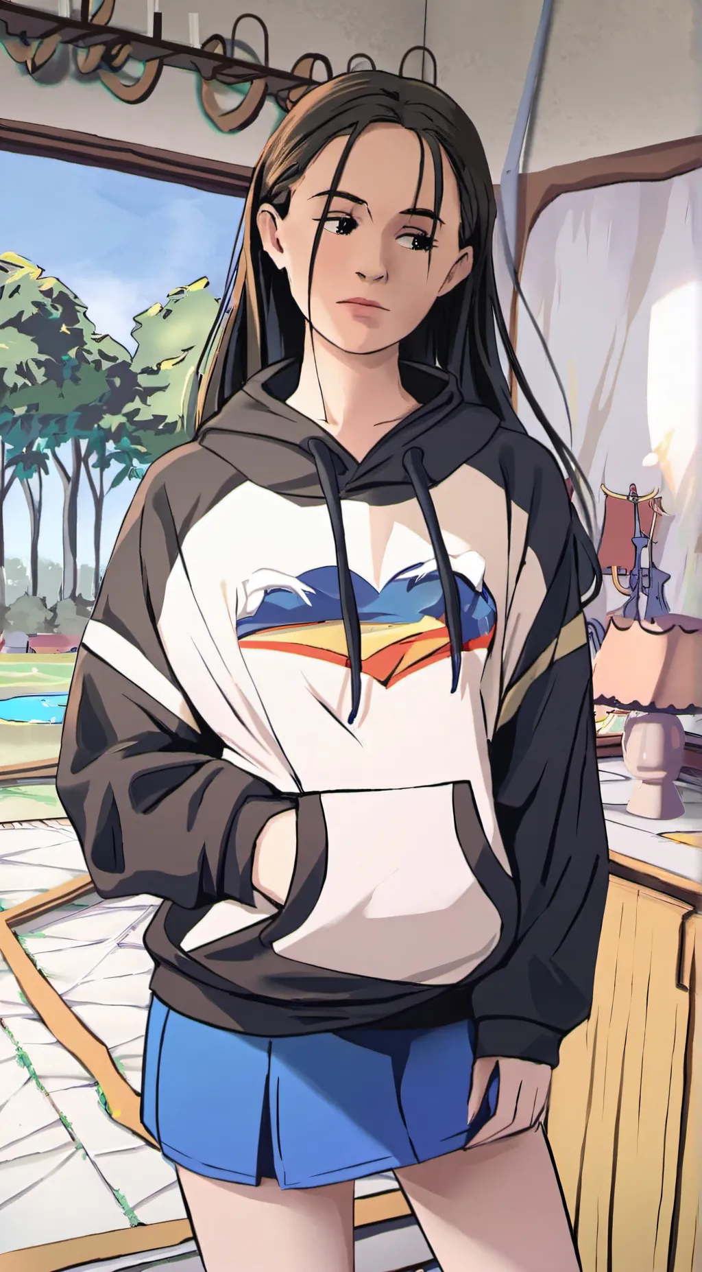 ai character: ash background