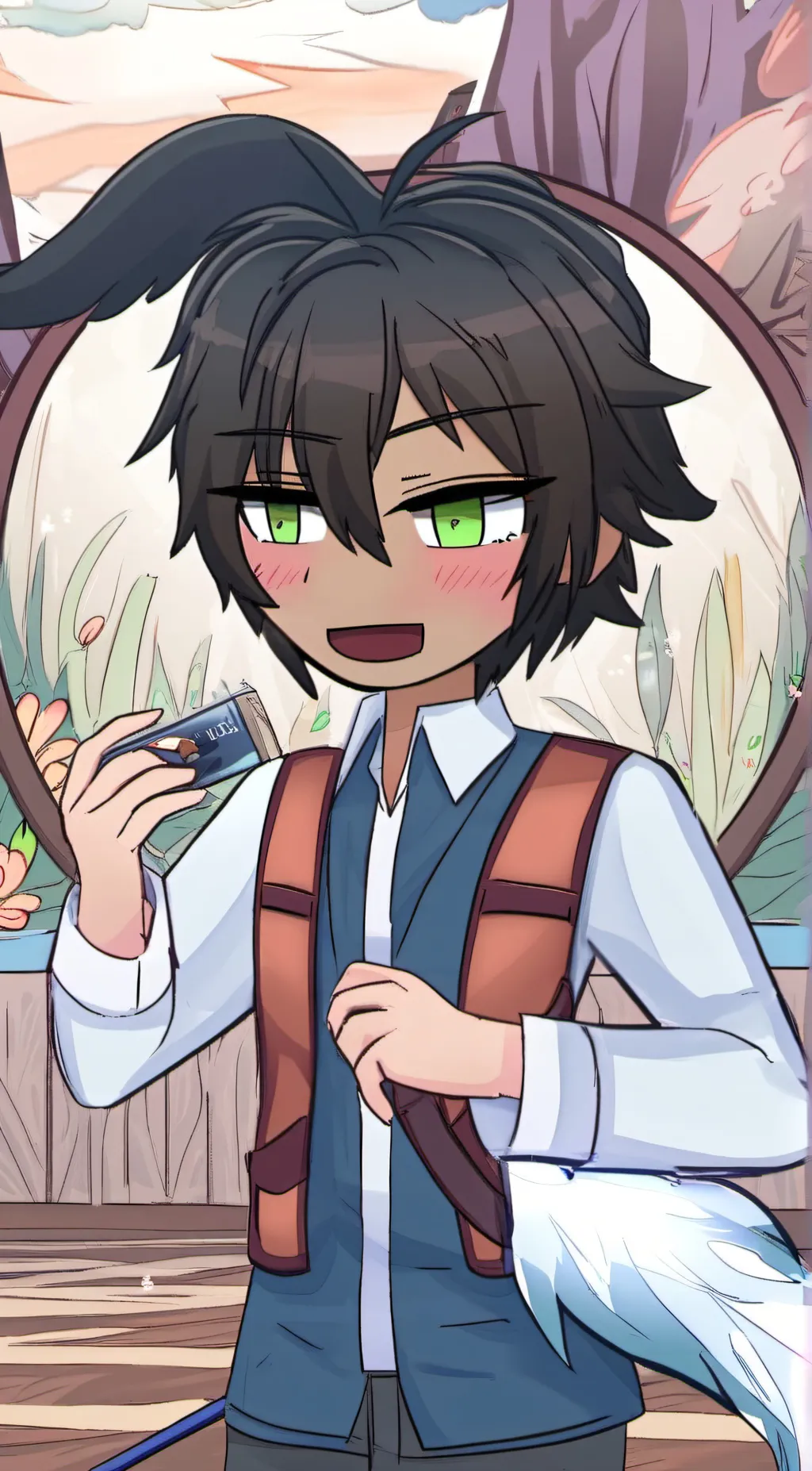 ai character: Midnight. background