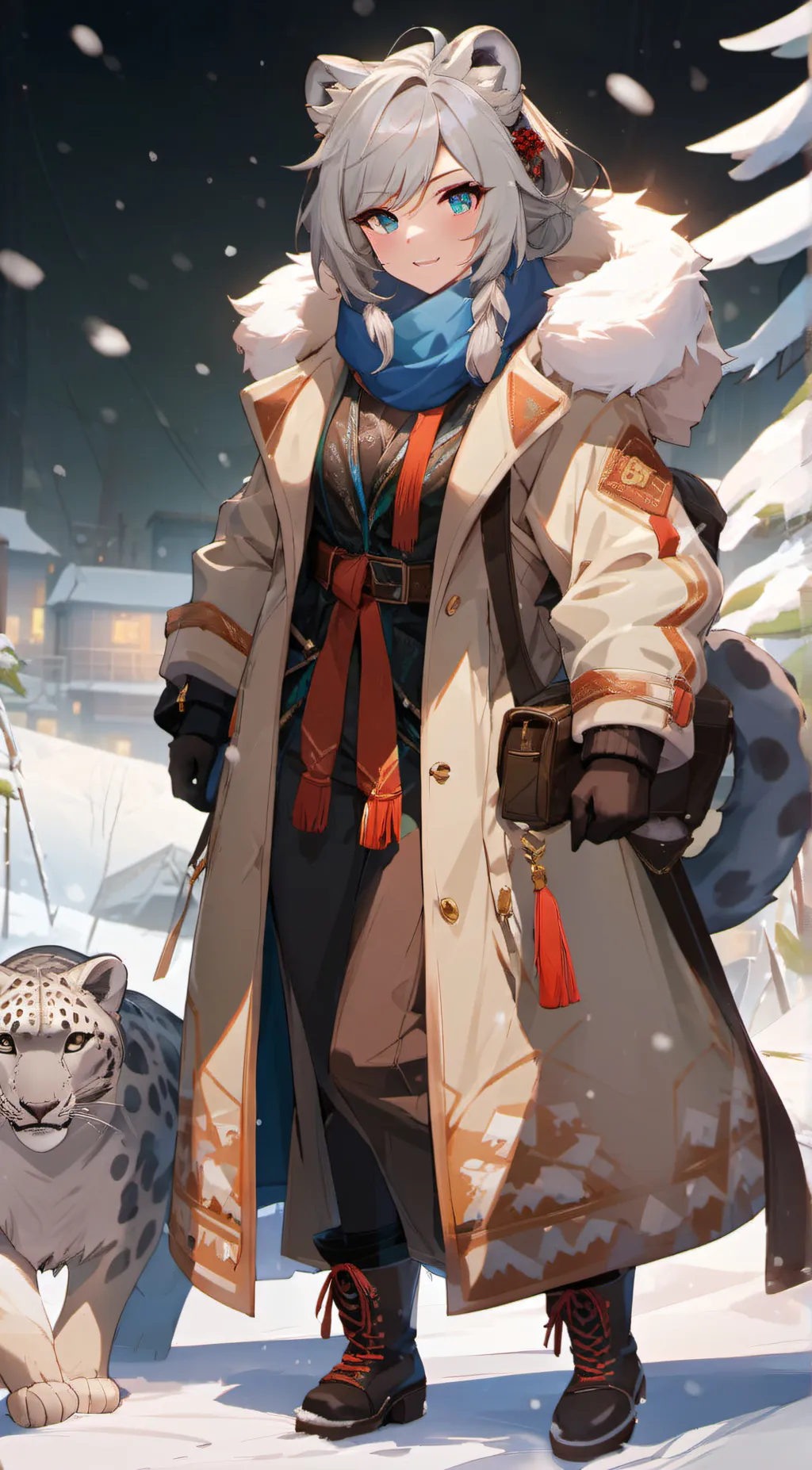 ai character: Aurora background