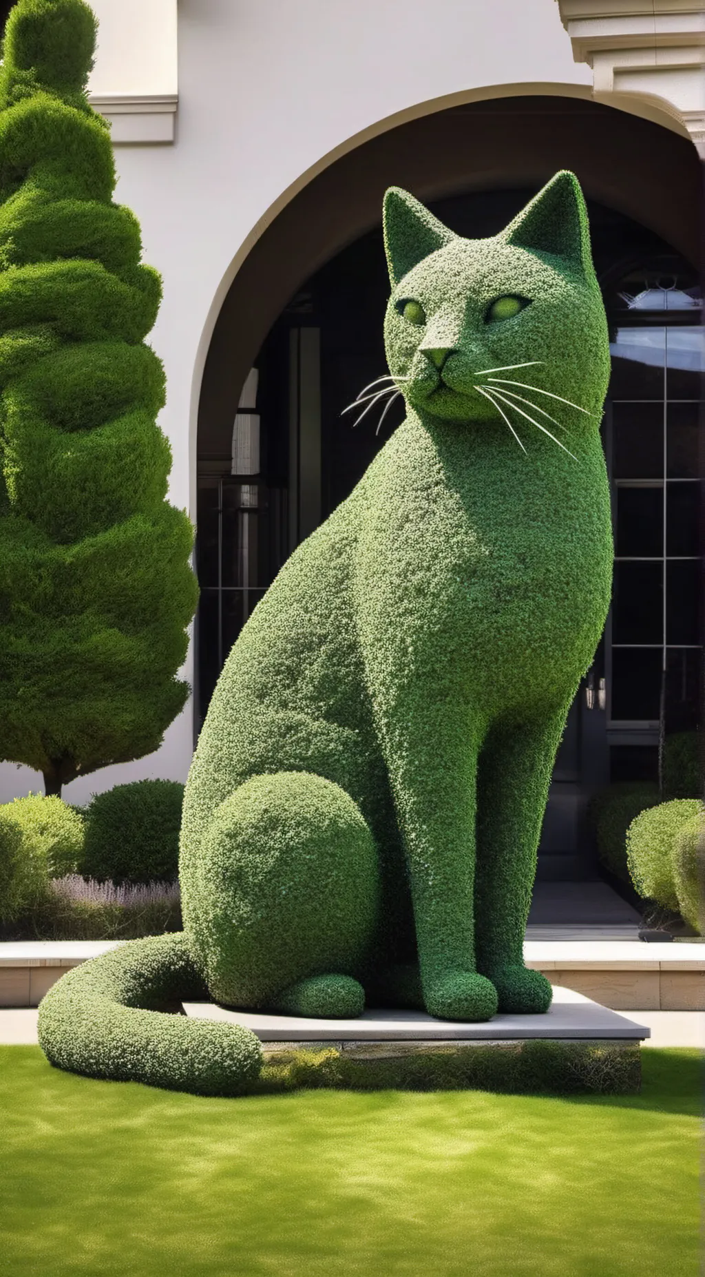 ai character: Topiary Cat background