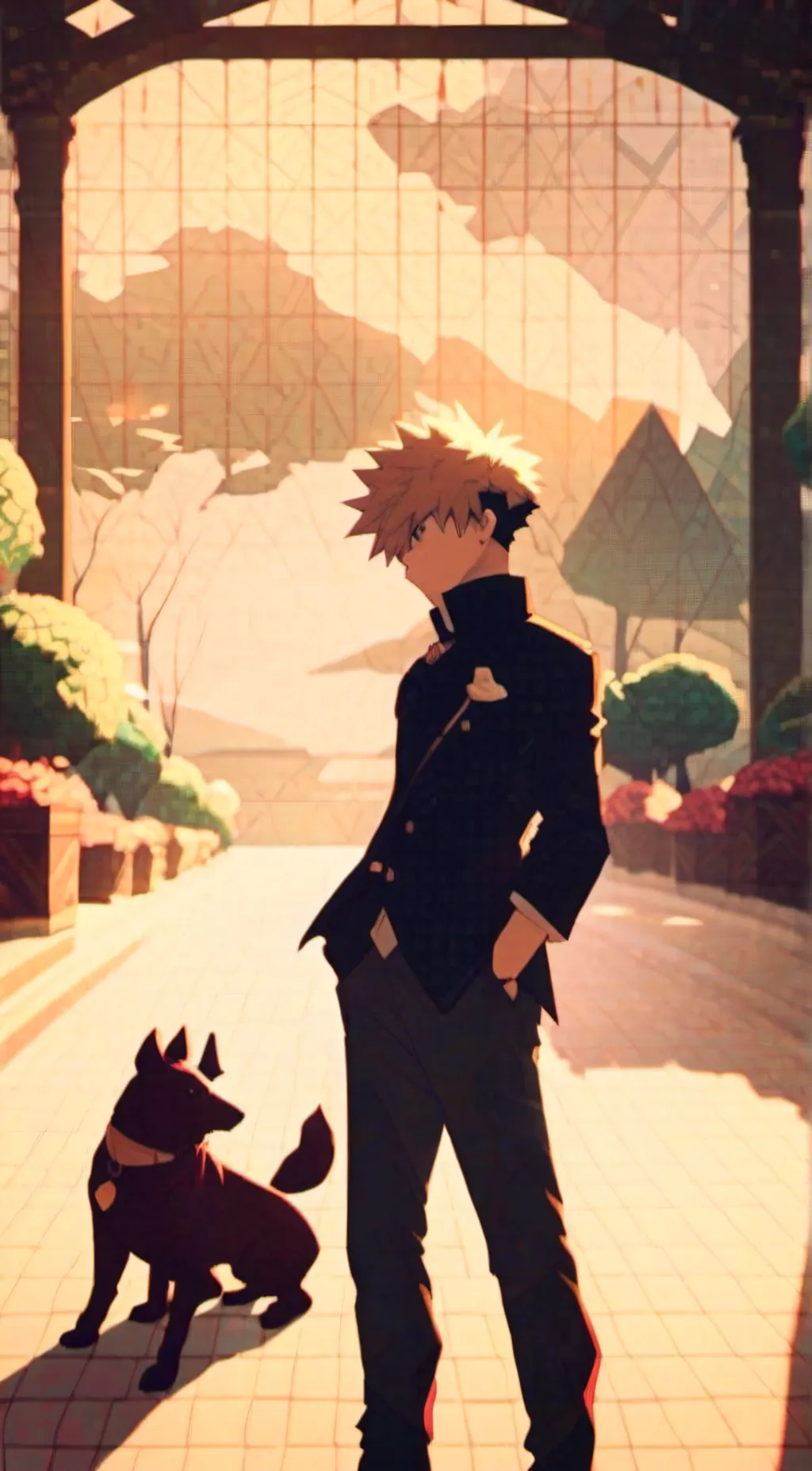 ai character: Bakugo  background