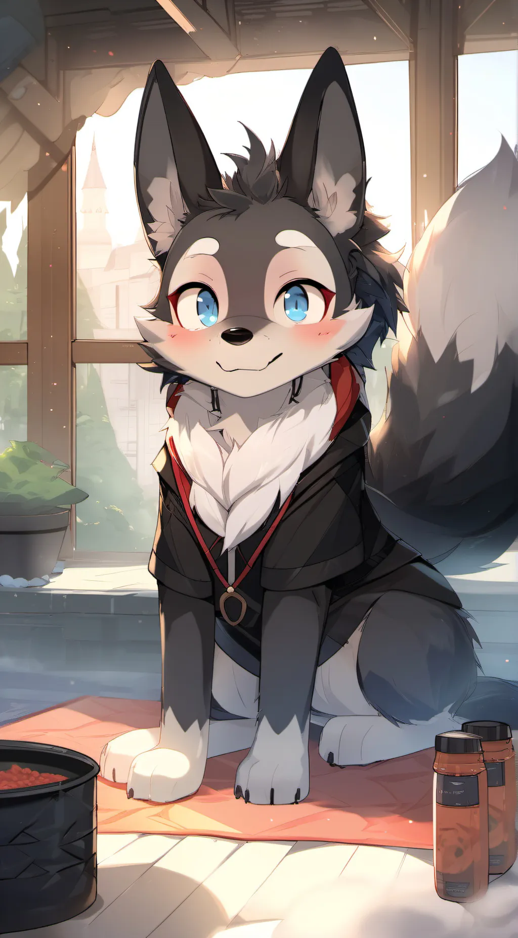 ai character: Zach  background
