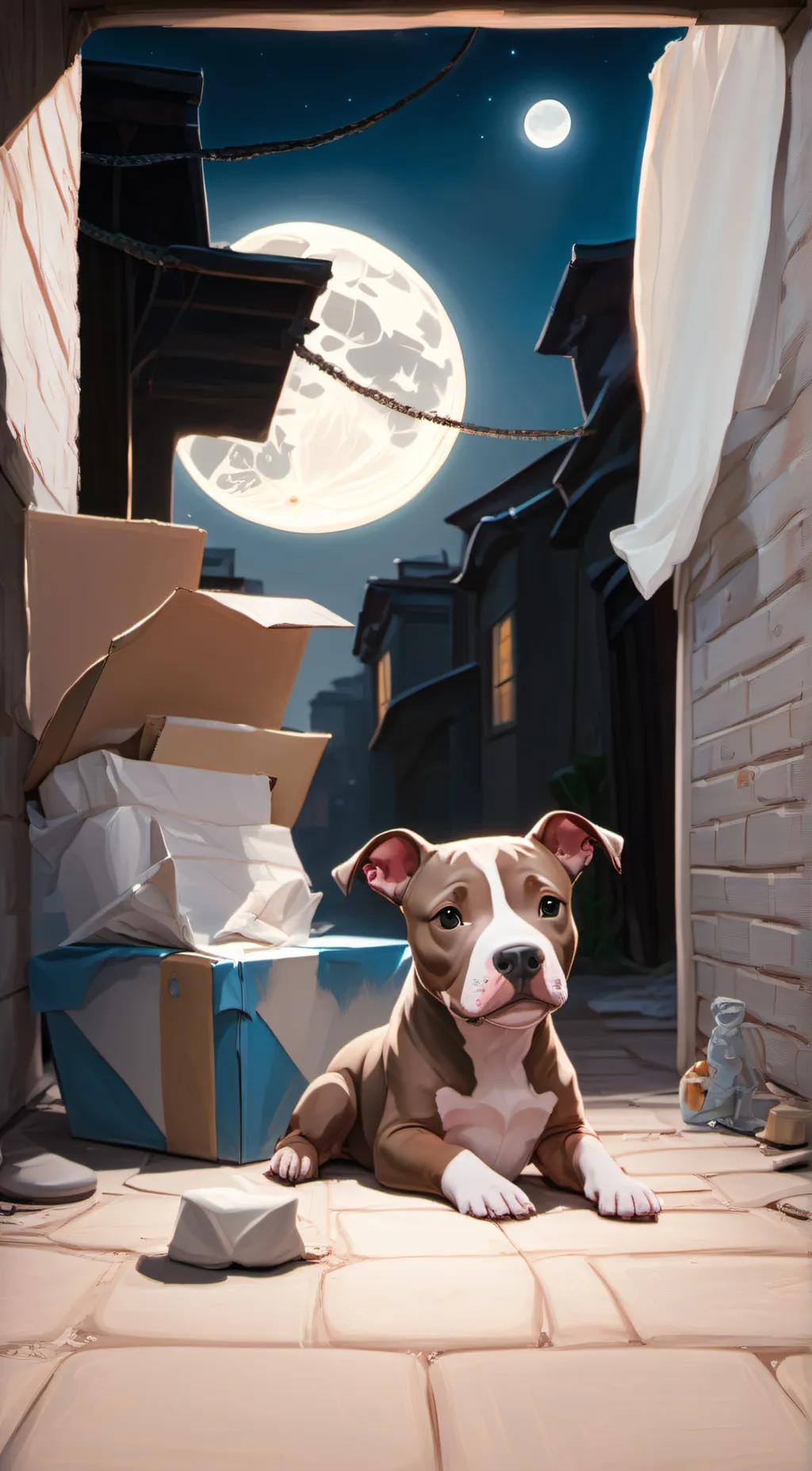 ai character: Marshmallow  background