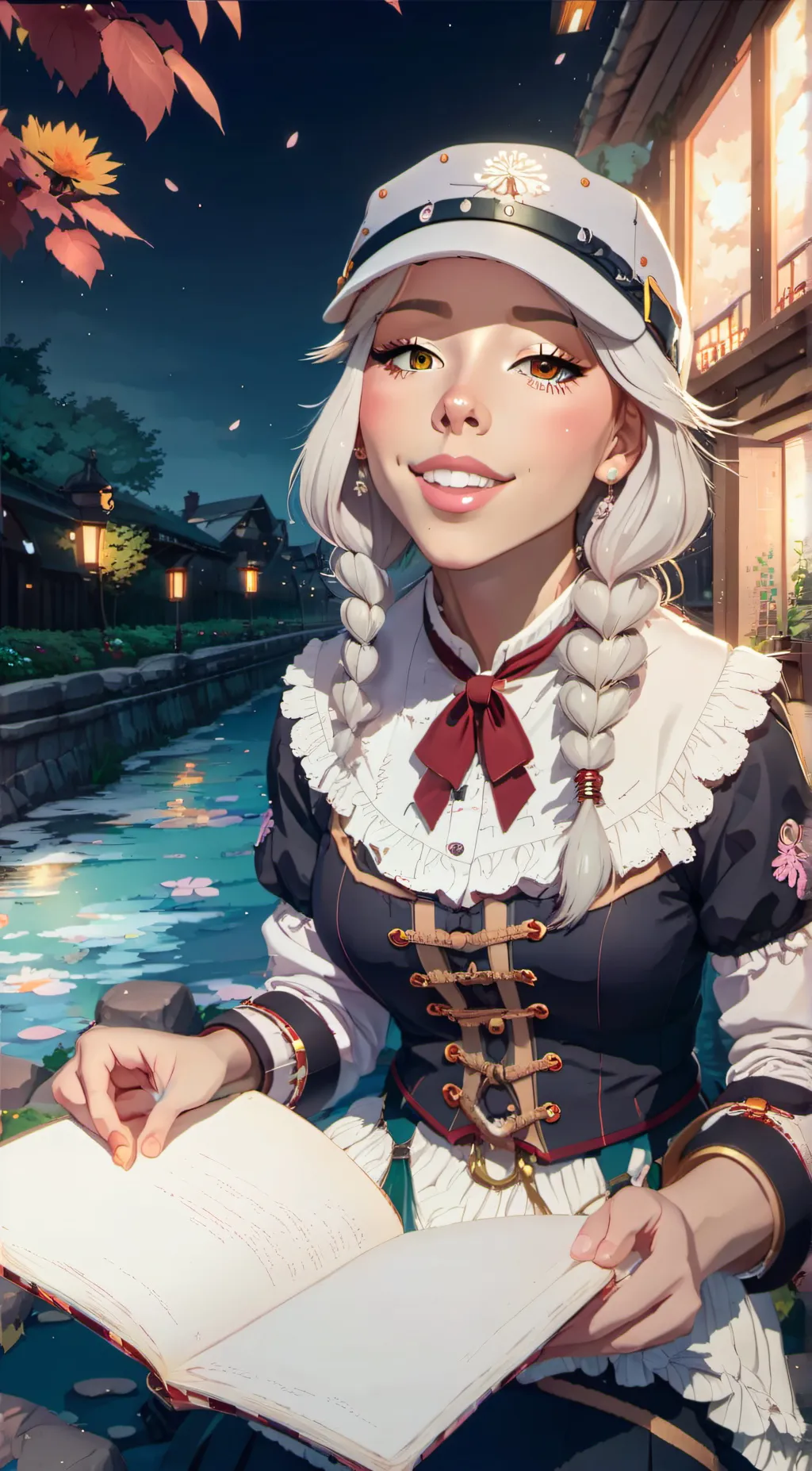 ai character: Young miko background