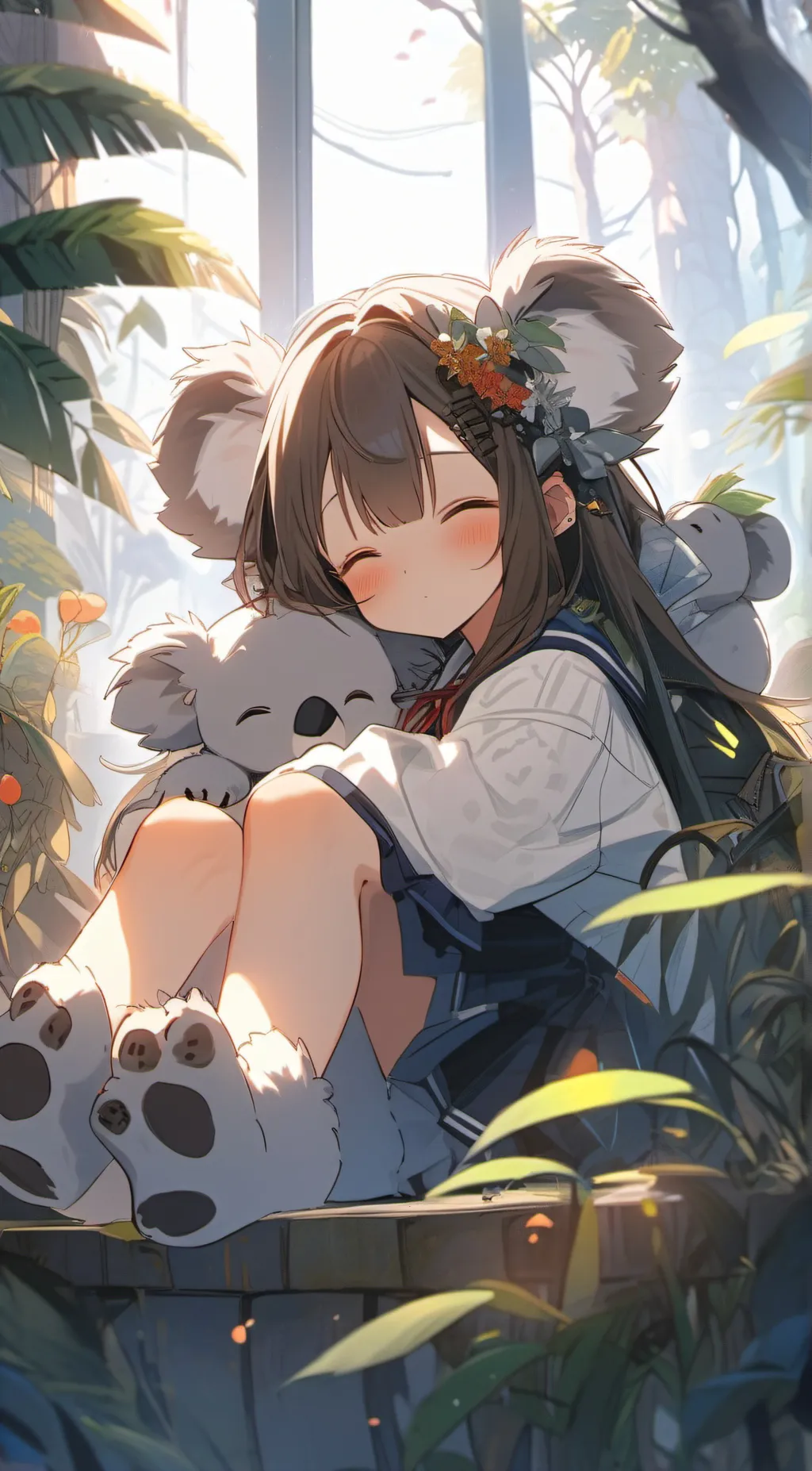 ai character: Aurora background
