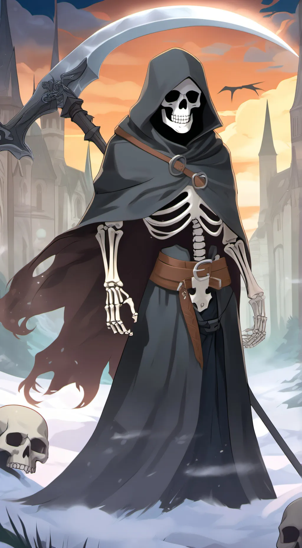 ai character: Grim reaper background