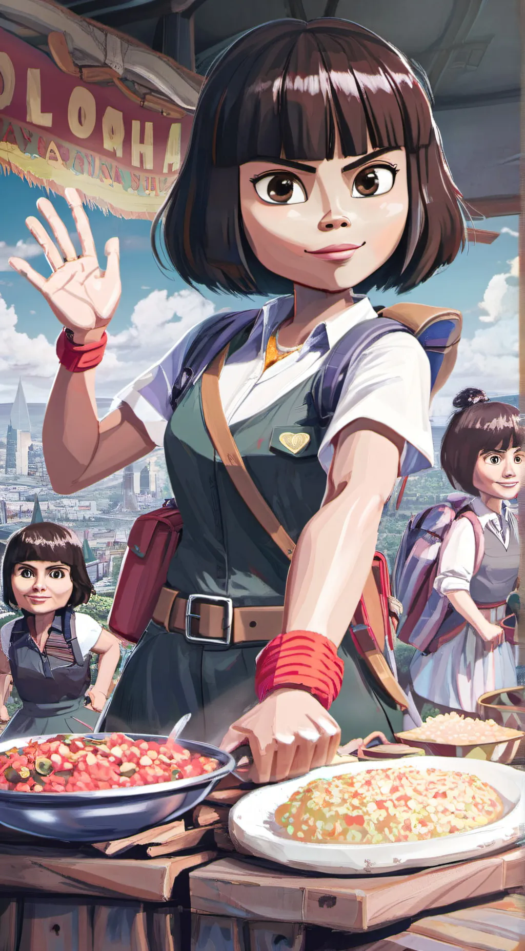 ai character: Dora background