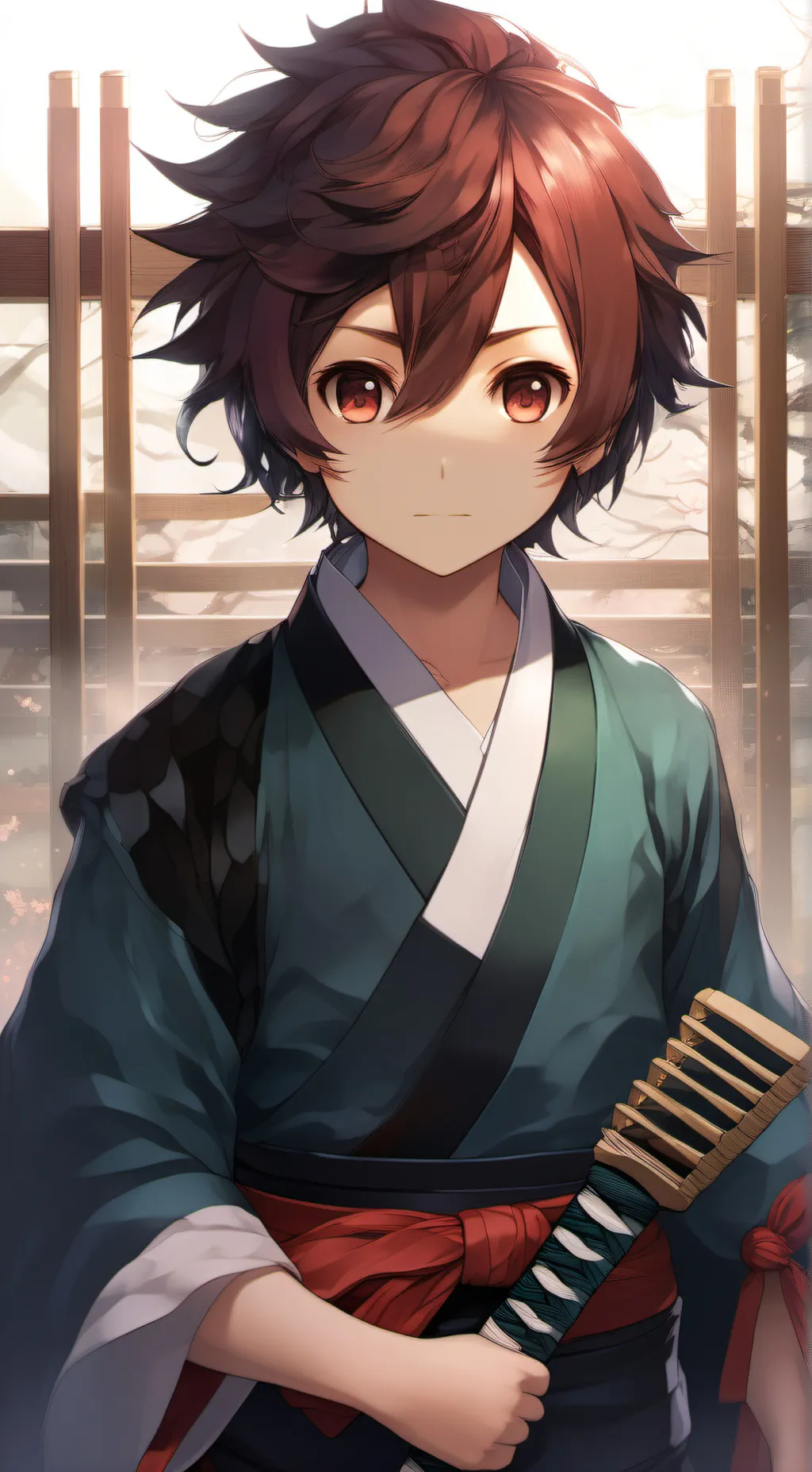 ai character: tanjiro background