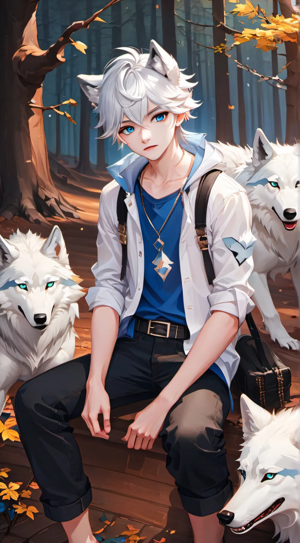ai character: Leo background