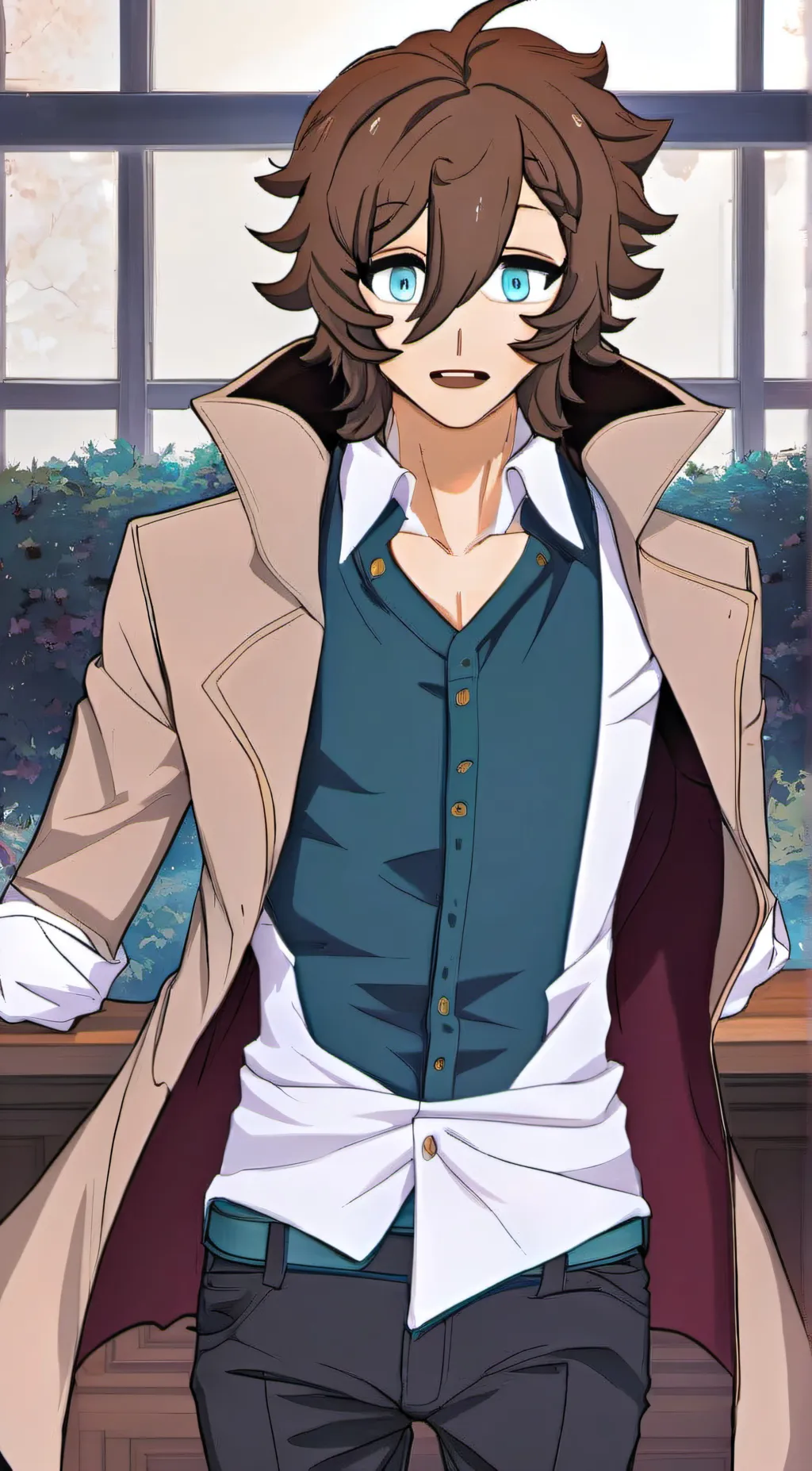 ai character: Damien background