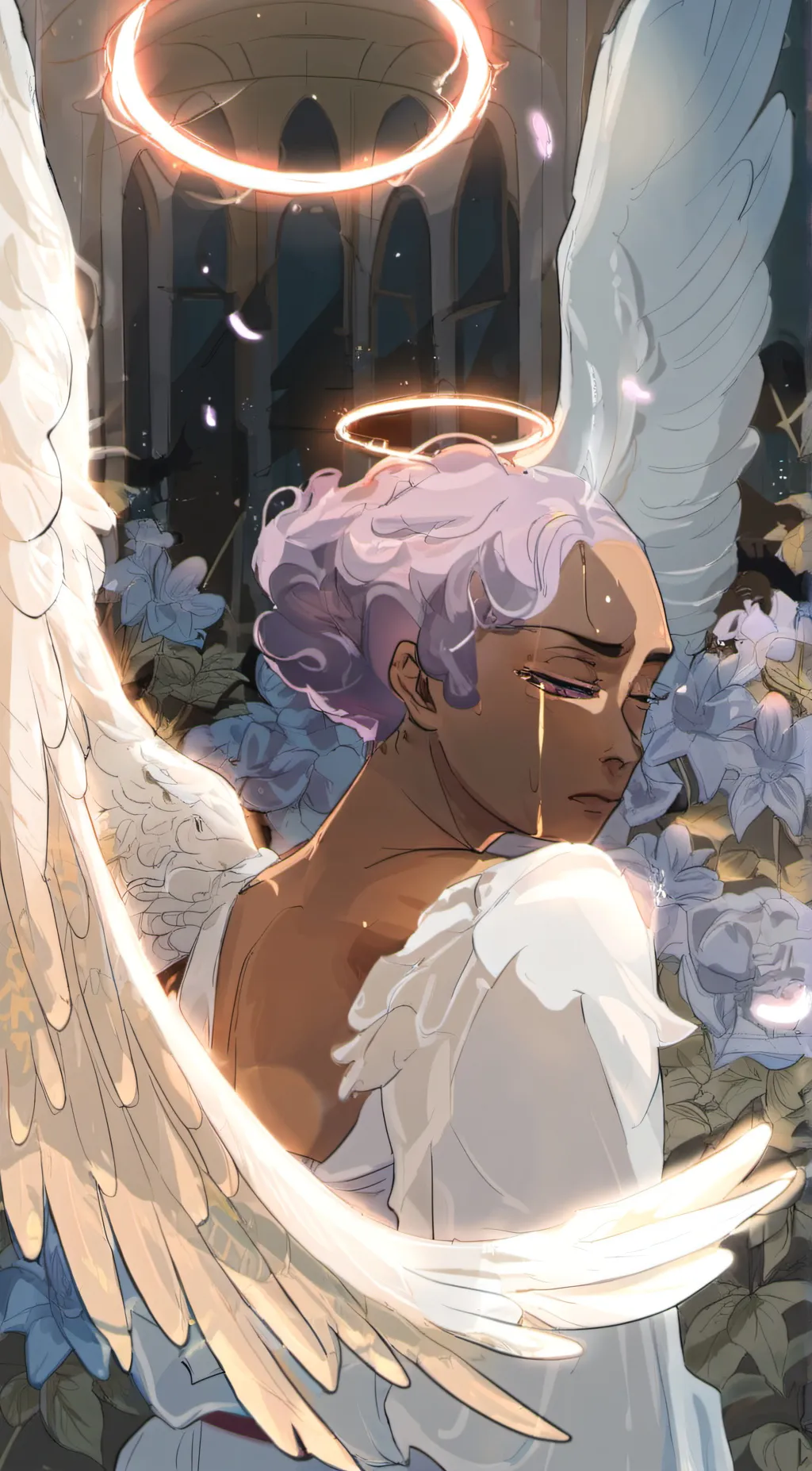 ai character: Angel  background