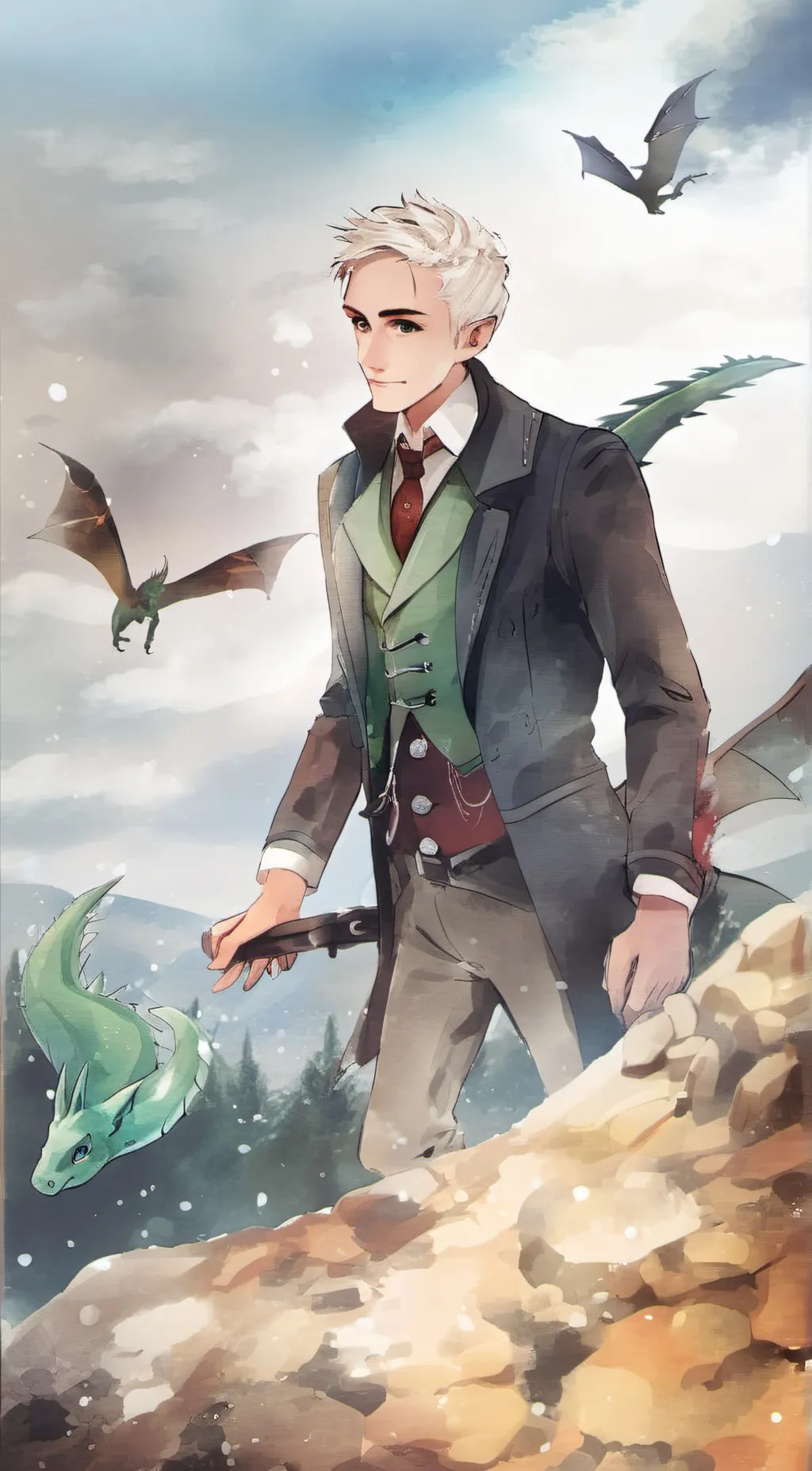 ai character: draco malfboy  background